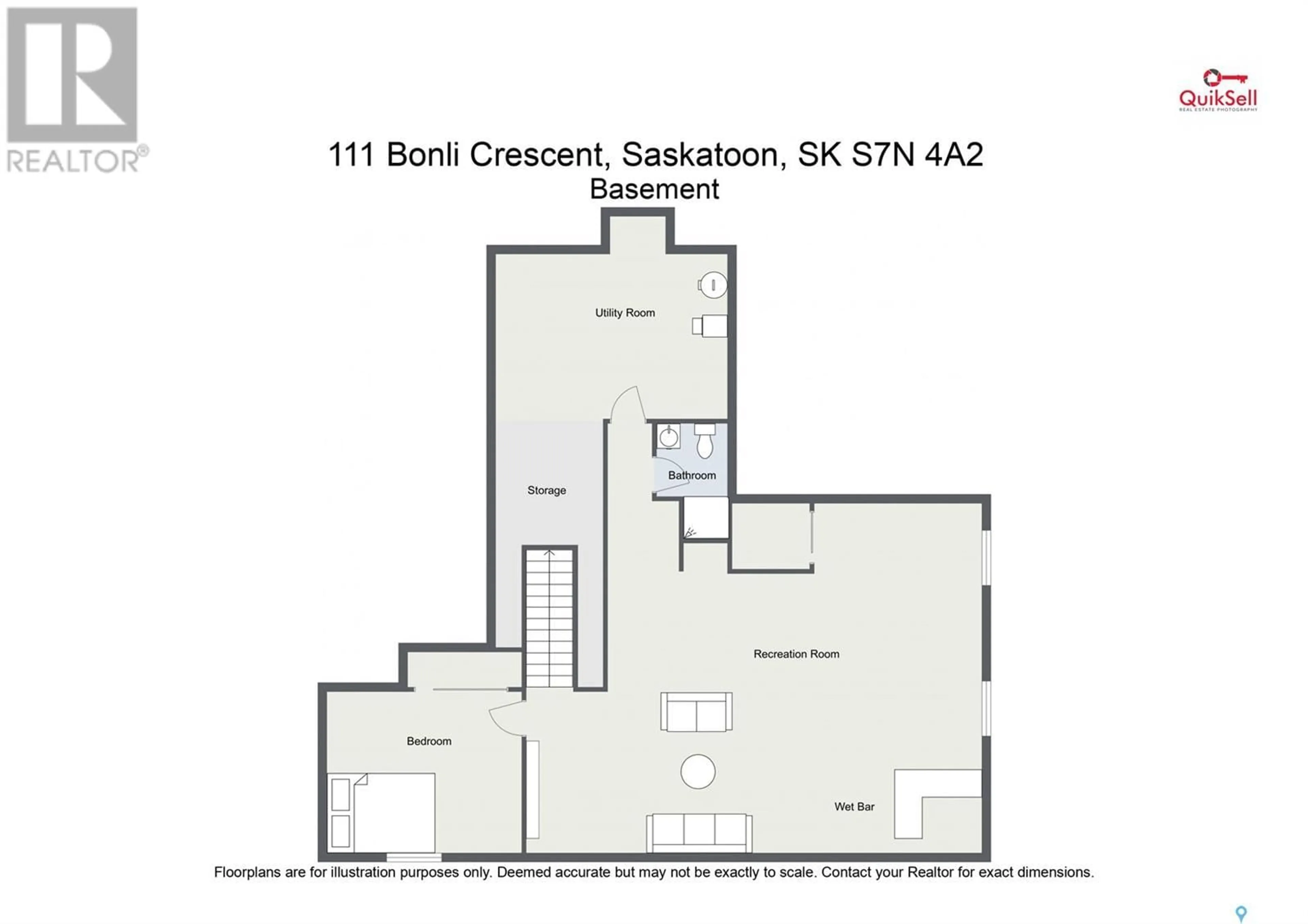 Floor plan for 111 BONLI CRESCENT, Saskatoon Saskatchewan S7N4A2