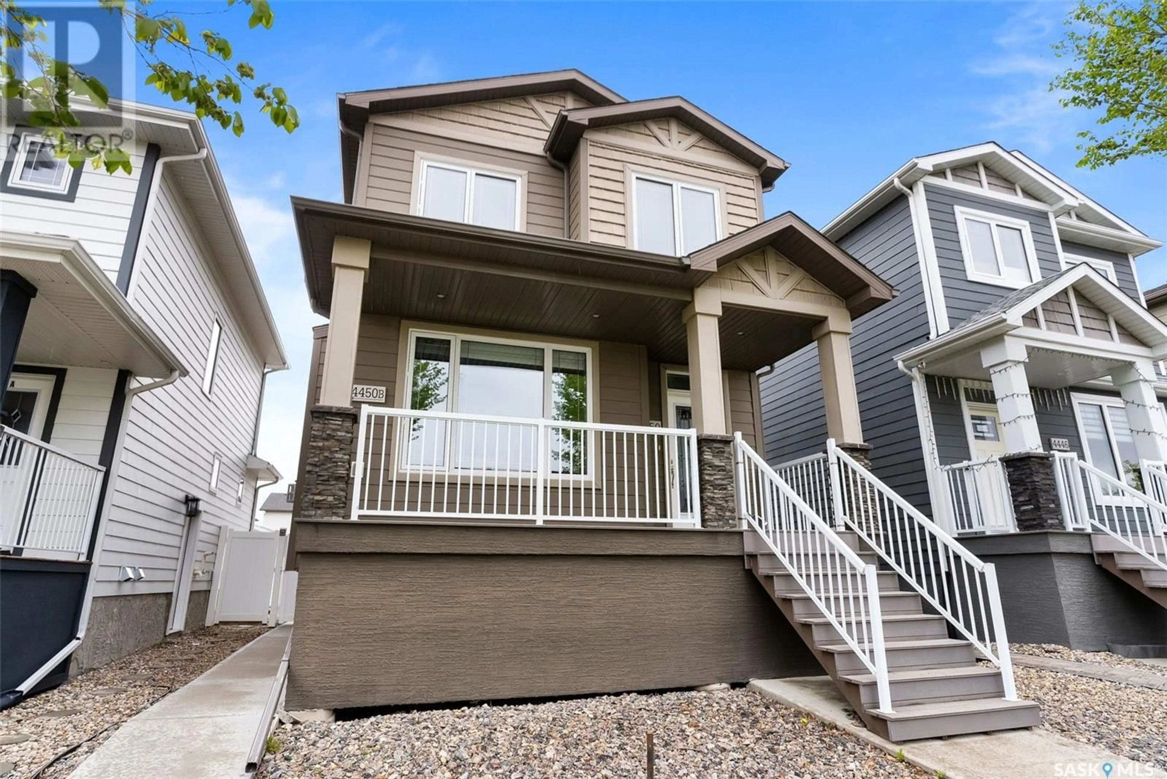 Home with vinyl exterior material, street for 4450 ALBULET DRIVE, Regina Saskatchewan S4W0L6