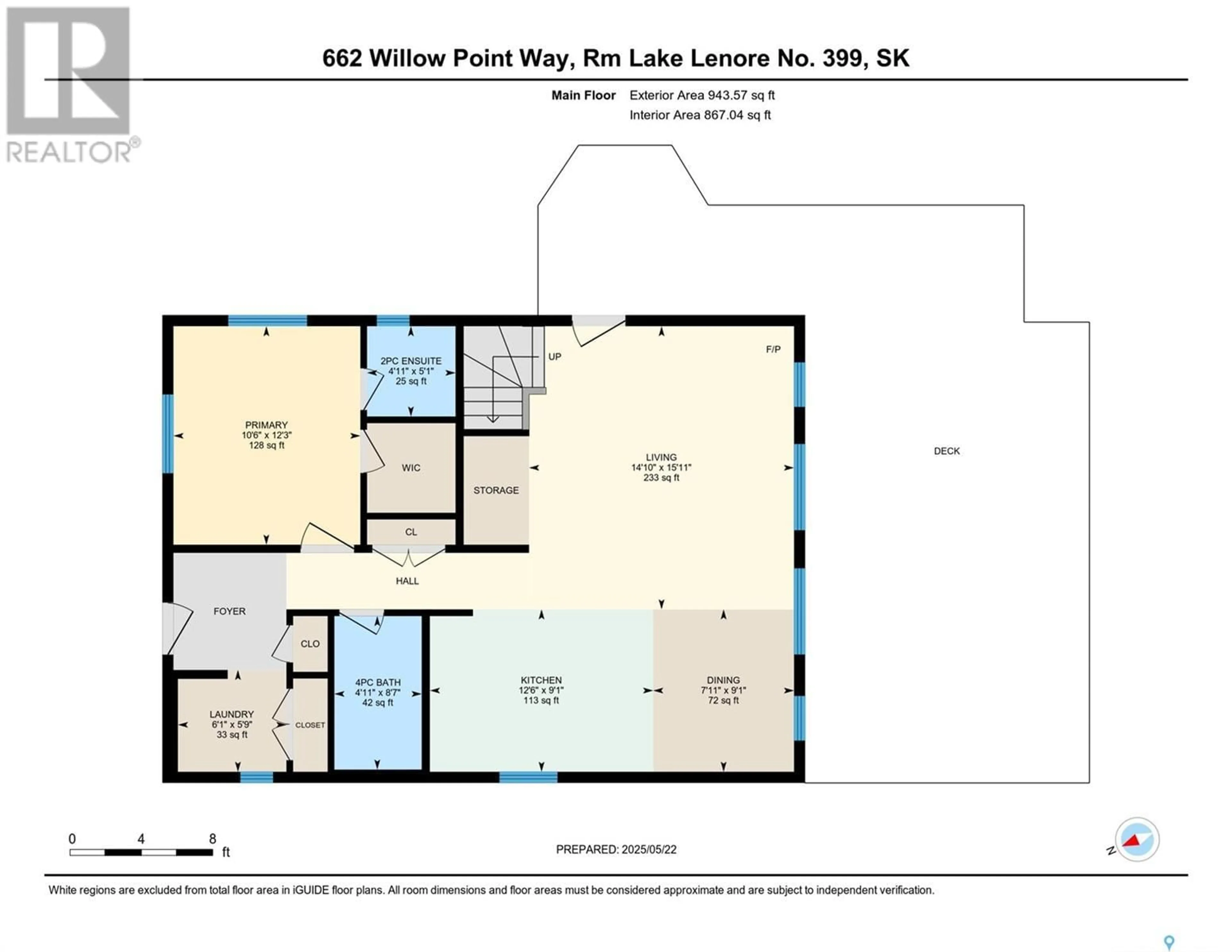 Floor plan for 662 WILLOW POINT WAY, Lake Lenore Rm No. 399 Saskatchewan S0K3V0