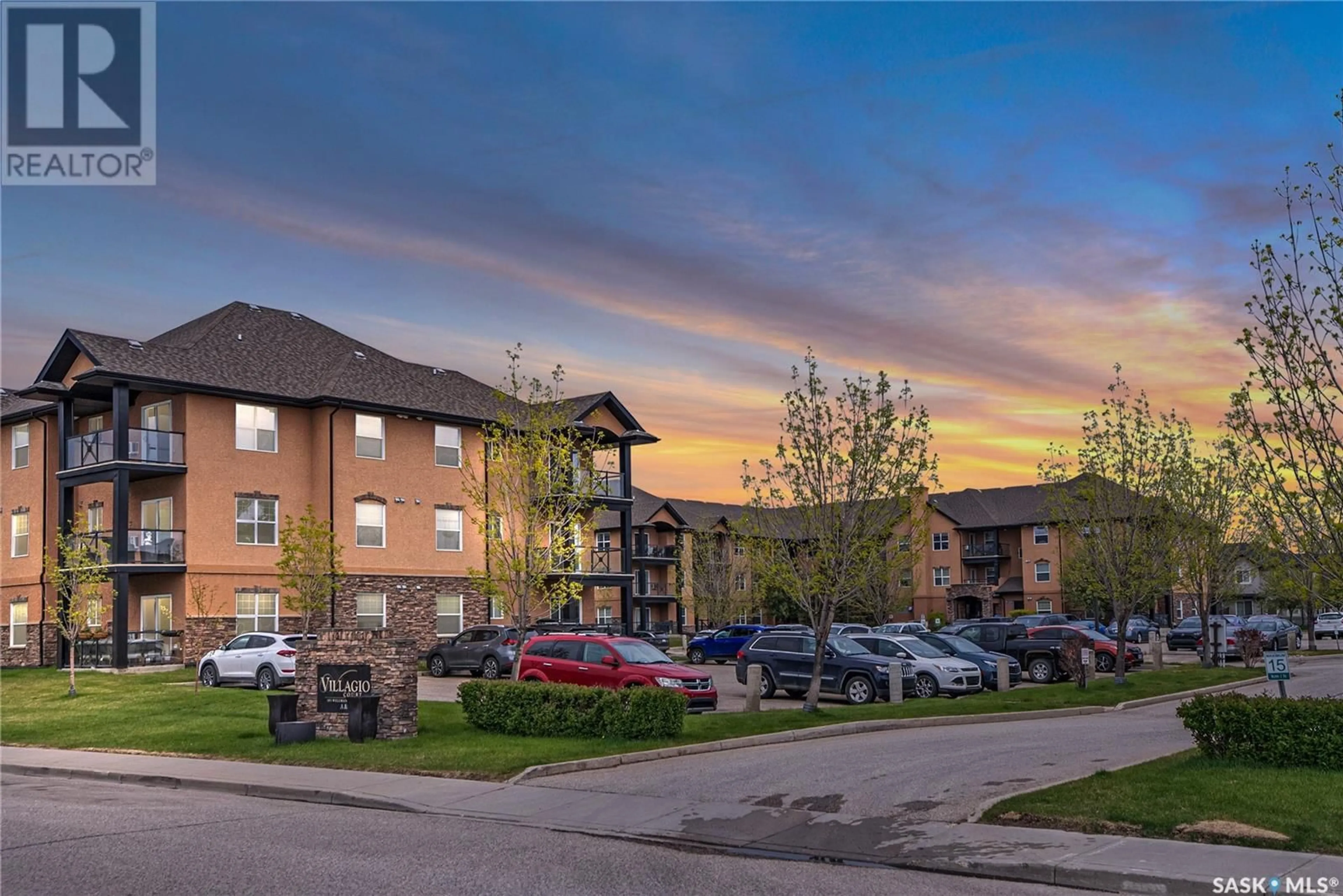 A pic from outside/outdoor area/front of a property/back of a property/a pic from drone, unknown for B206 - 103 WELLMAN CRESCENT, Saskatoon Saskatchewan S7T0C1