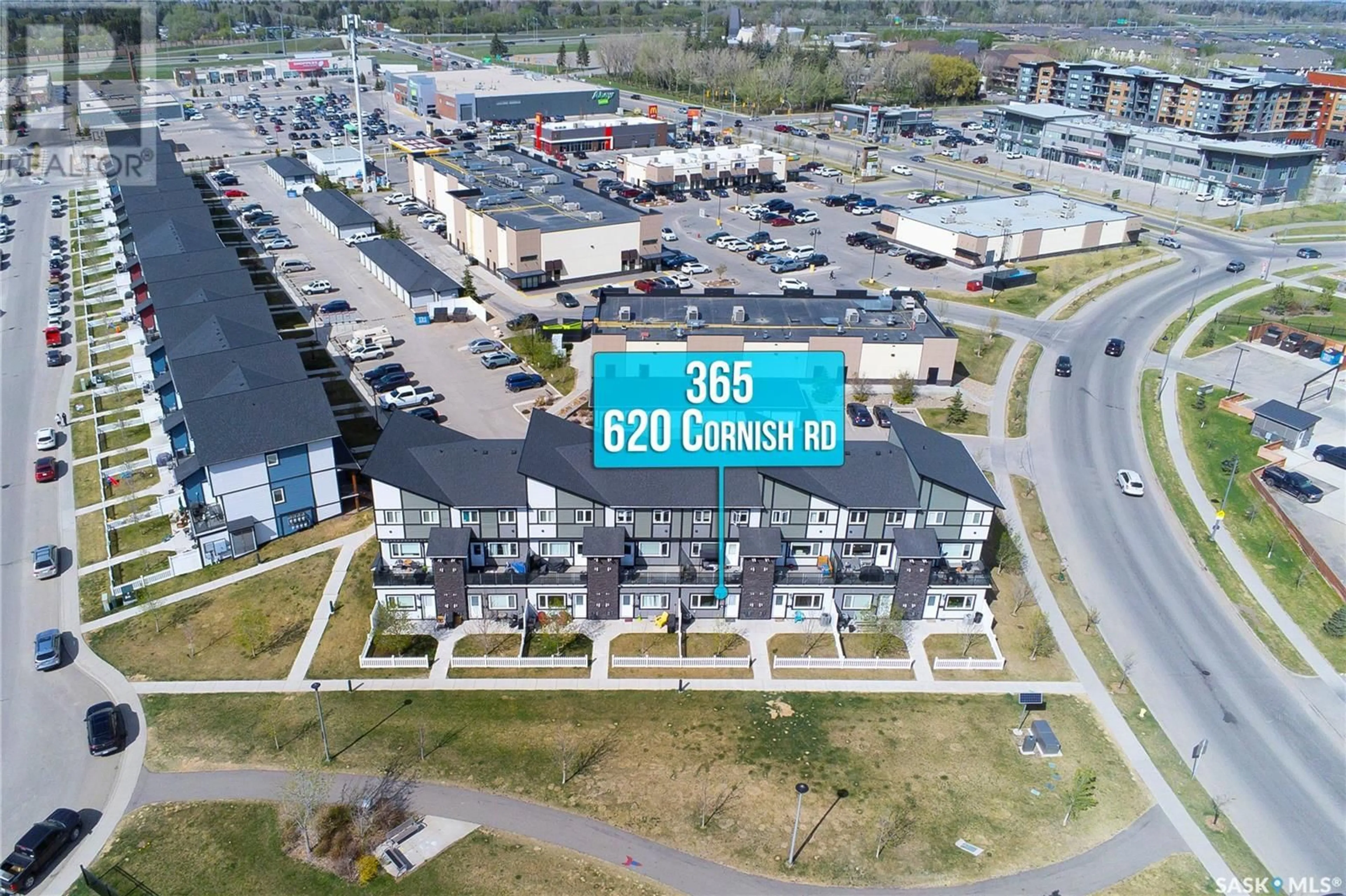 A pic from outside/outdoor area/front of a property/back of a property/a pic from drone, street for 365 620 CORNISH ROAD, Saskatoon Saskatchewan S7T0Y3
