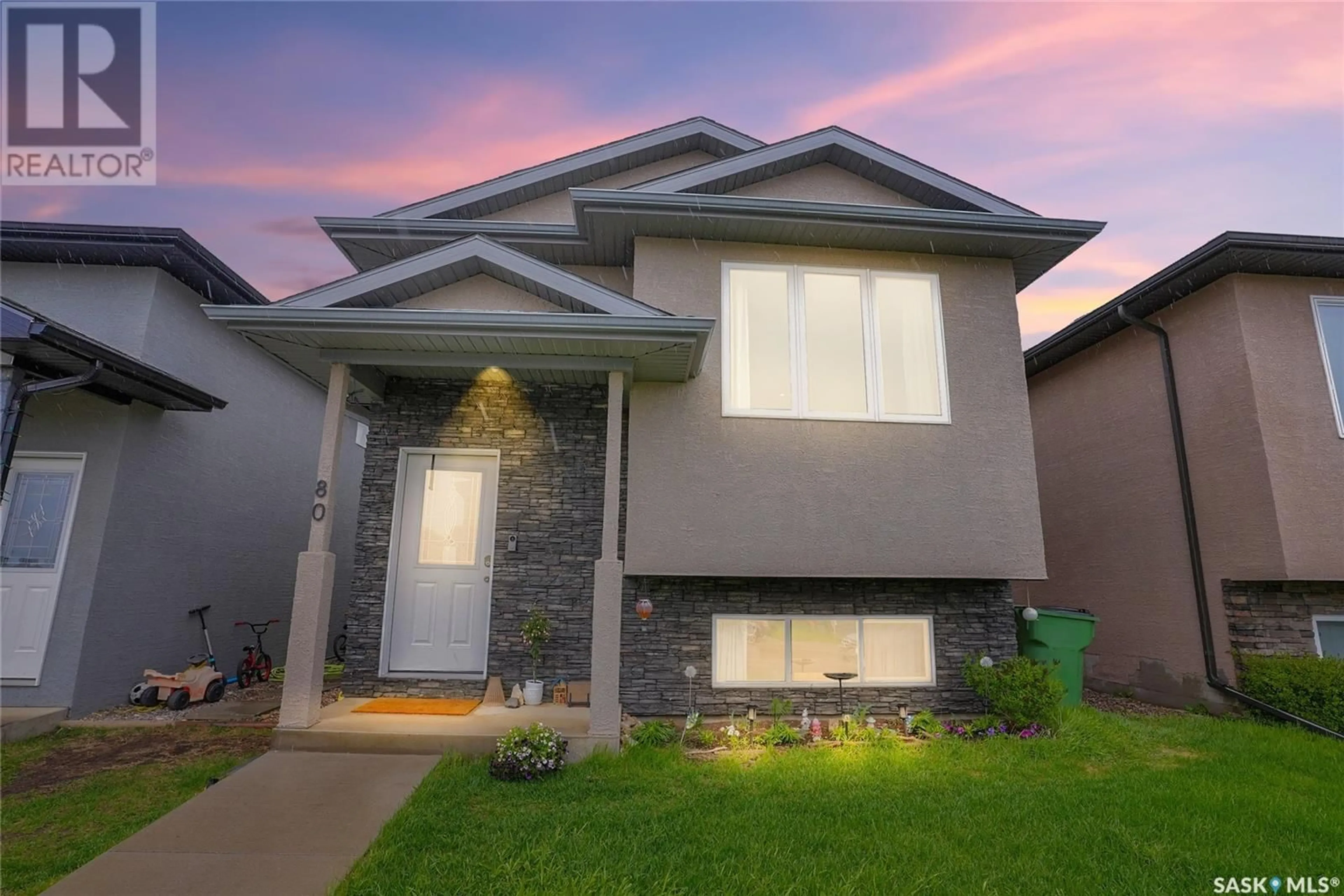 Home with vinyl exterior material, street for 80 BRIGHAM ROAD, Moose Jaw Saskatchewan S6K0A7