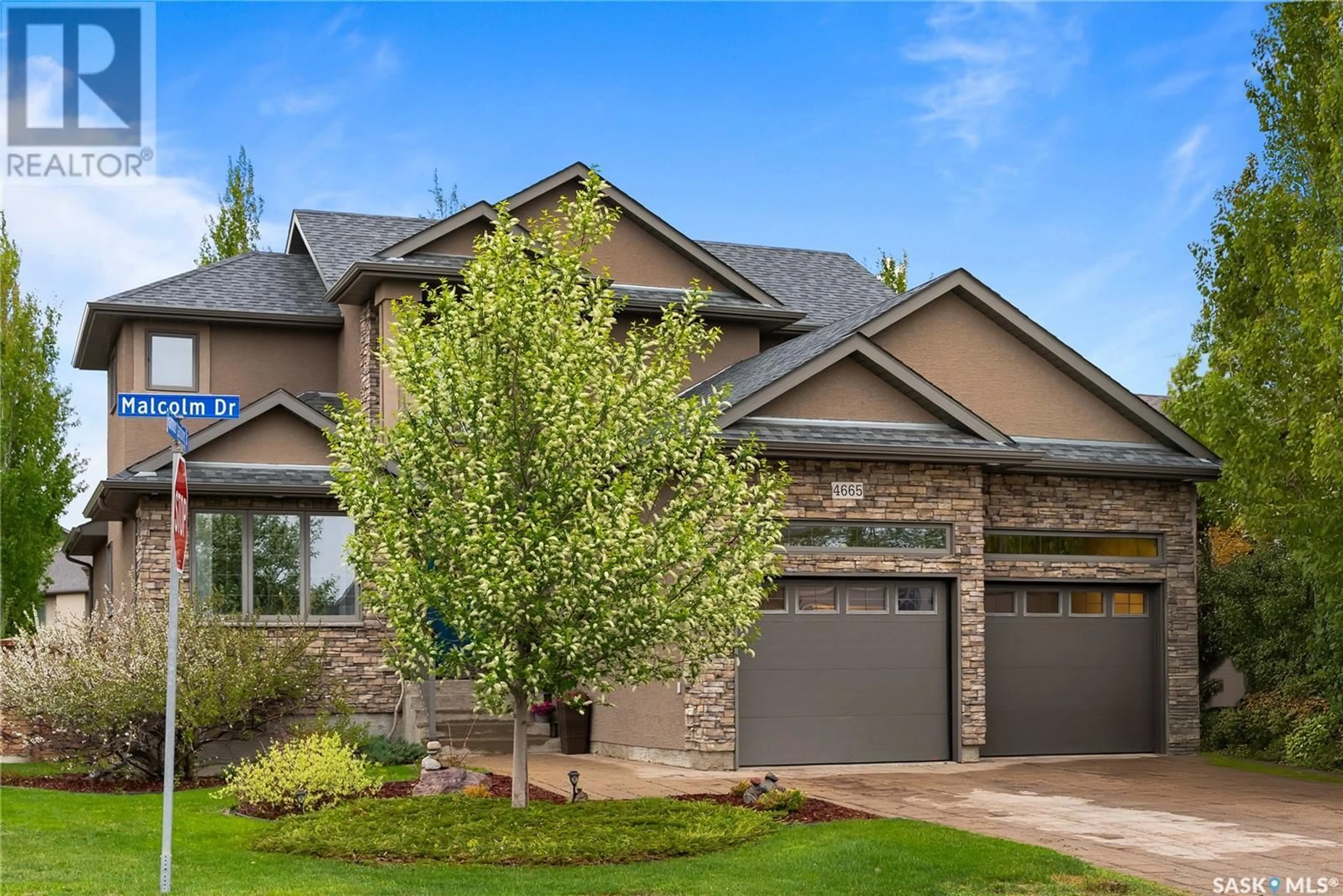 Home with brick exterior material, street for 4665 MALCOLM DRIVE, Regina Saskatchewan S4W0B5