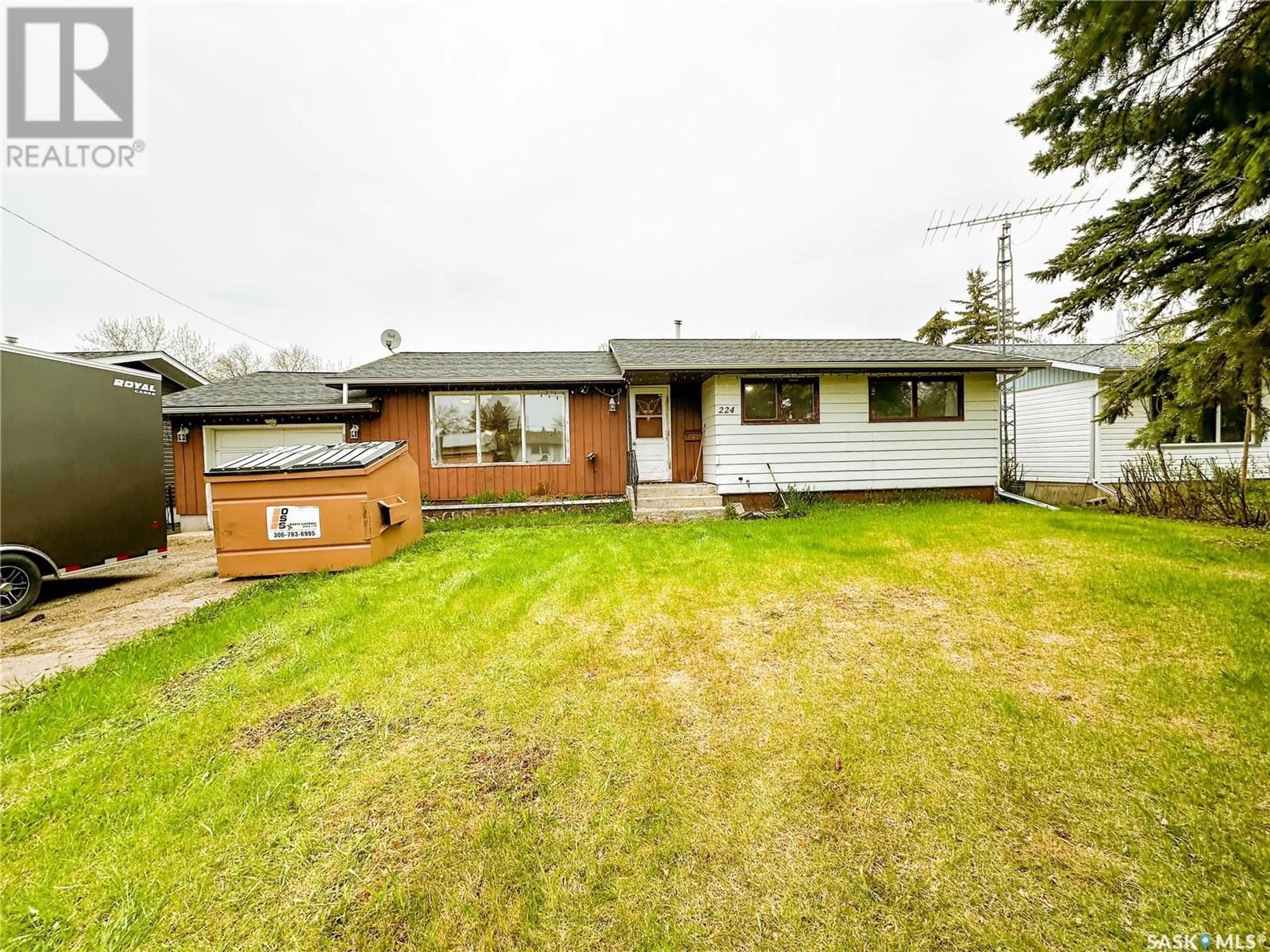 A pic from outside/outdoor area/front of a property/back of a property/a pic from drone, street for 224 PARK AVENUE, Churchbridge Saskatchewan S0A0M0