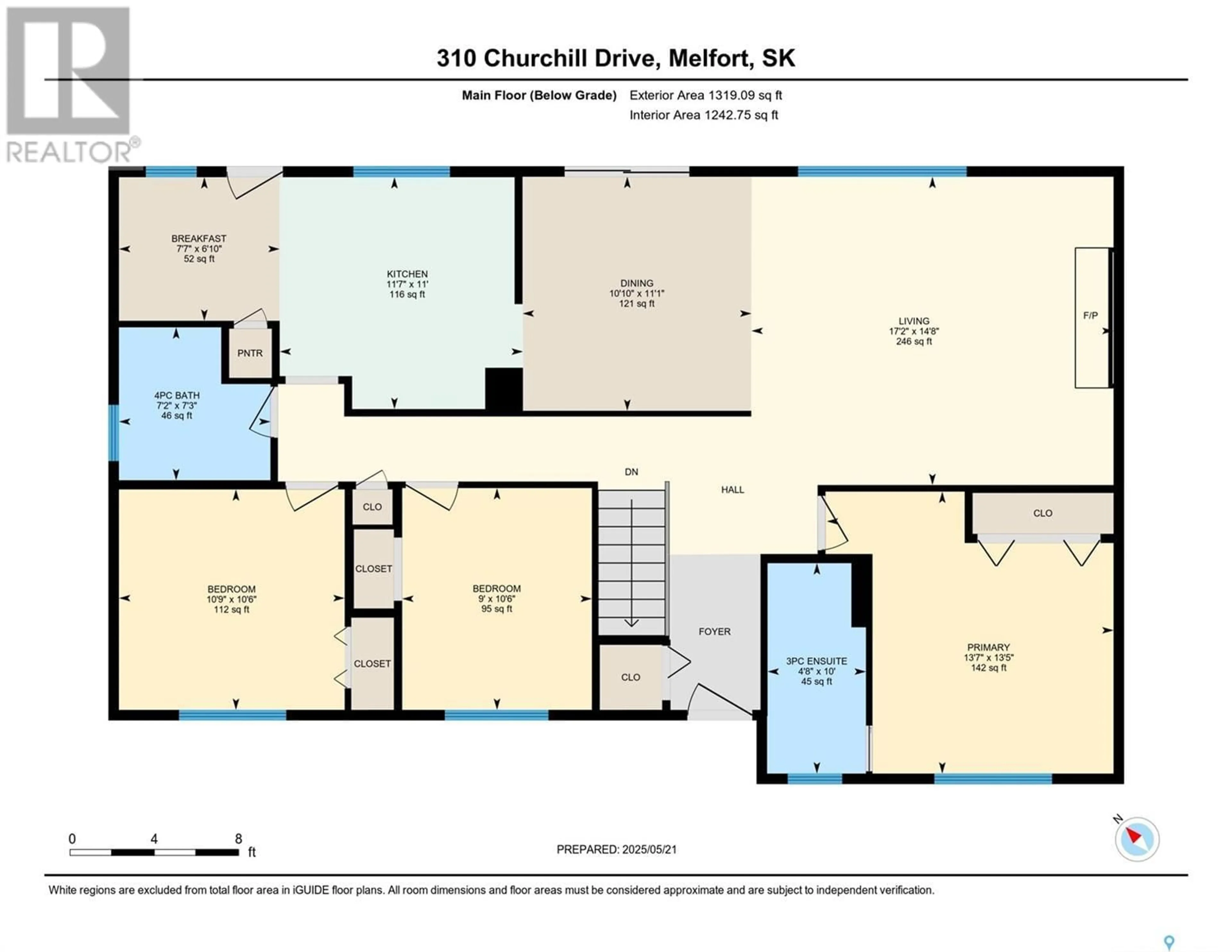 Floor plan for 310 CHURCHILL DRIVE, Melfort Saskatchewan S0E1A0
