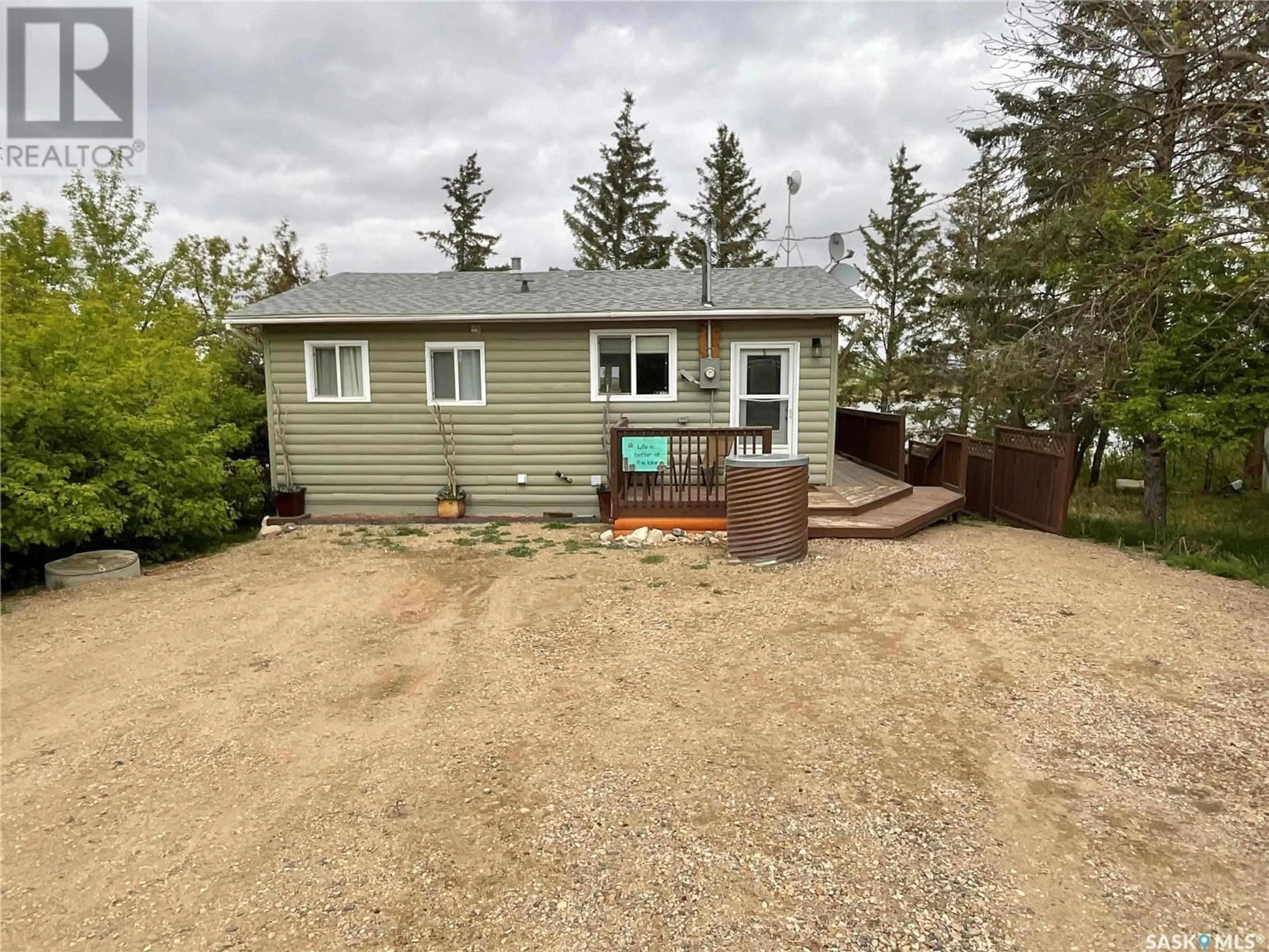 A pic from outside/outdoor area/front of a property/back of a property/a pic from drone, unknown for 3829 FIRST POINT BEACH DRIVE, Wakaw Lake Saskatchewan S0K4P0