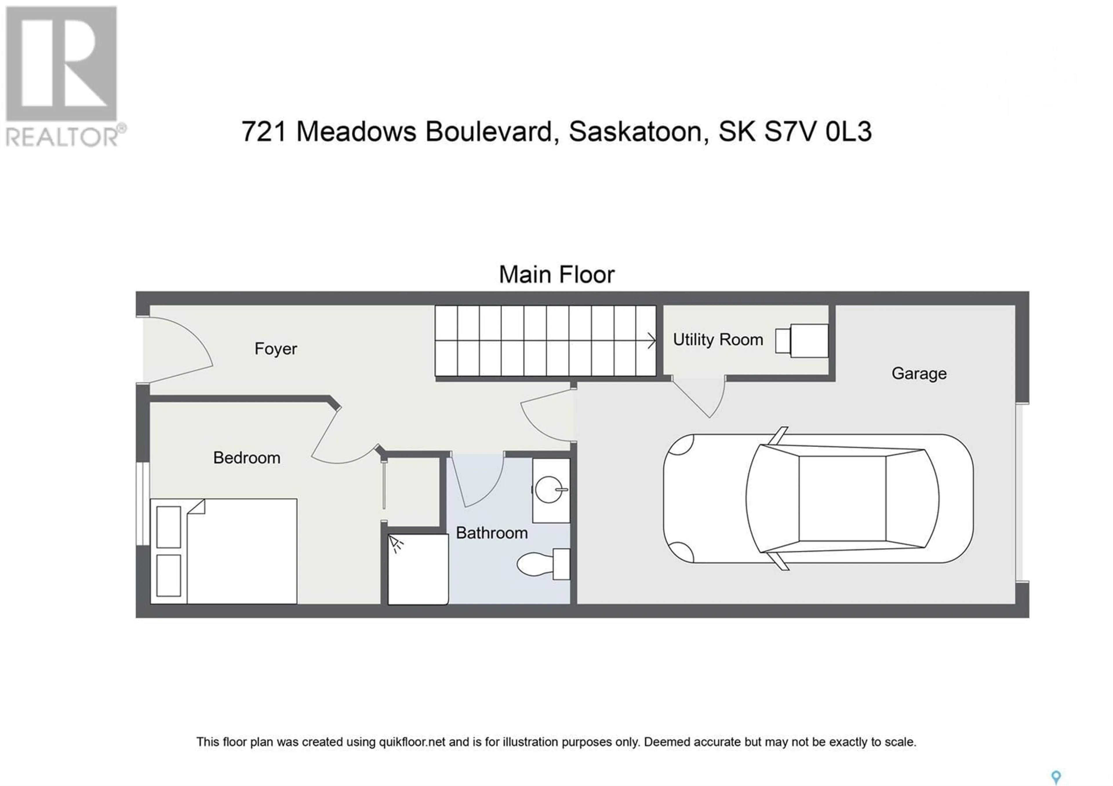 Floor plan for 721 MEADOWS BOULEVARD, Saskatoon Saskatchewan S7V0L3