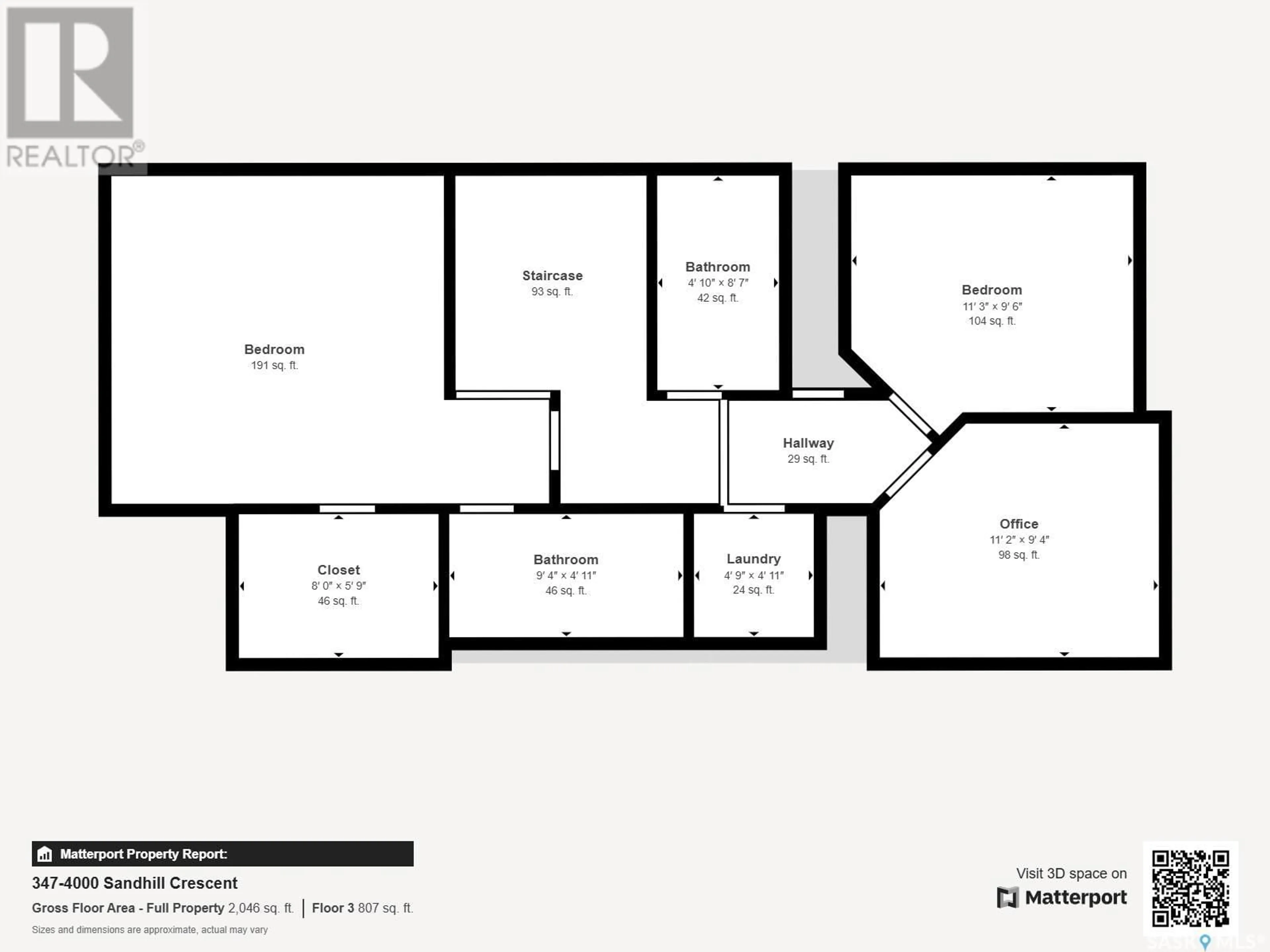 Floor plan for 4000 - 347 SANDHILL CRESCENT, Regina Saskatchewan S4V3G7