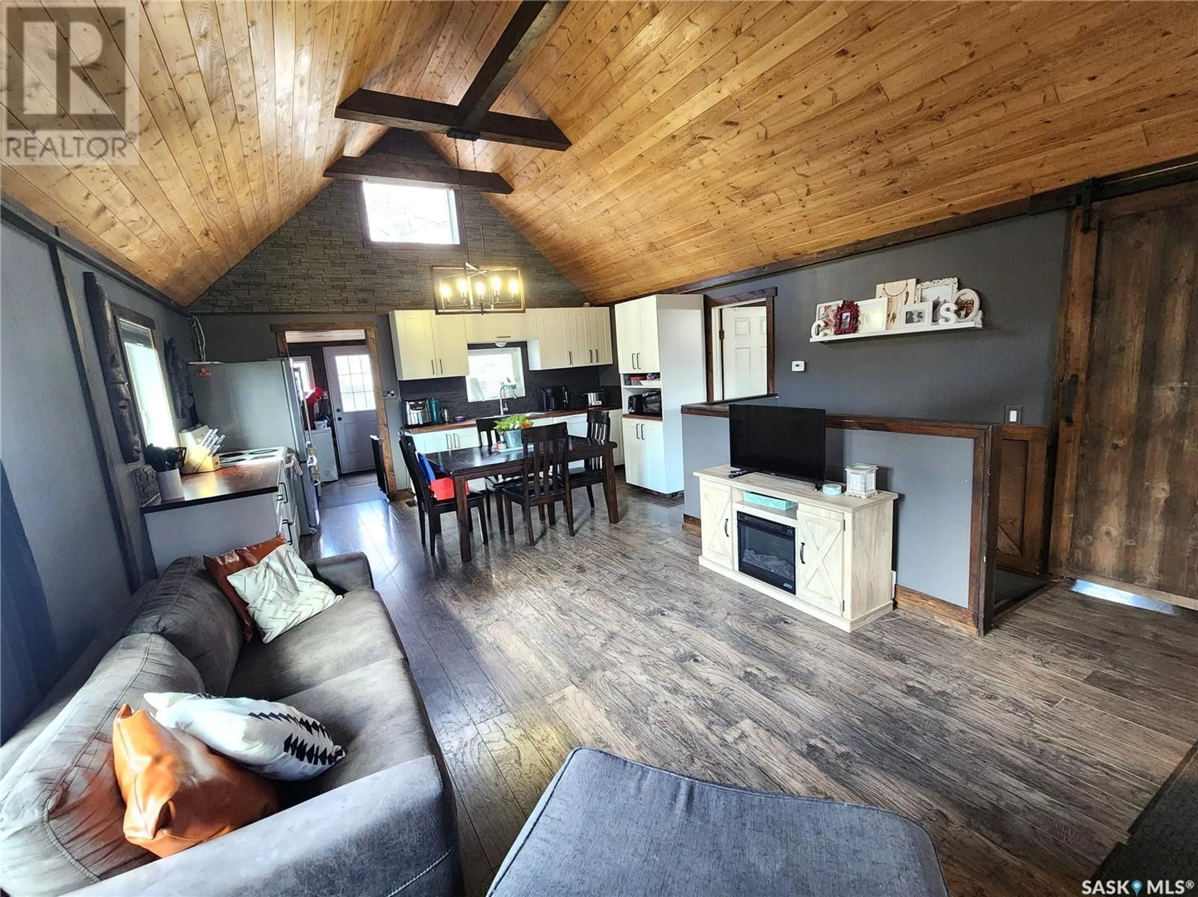 Open concept kitchen, wood/laminate floor for 317 2ND STREET, Estevan Saskatchewan S4A0K2