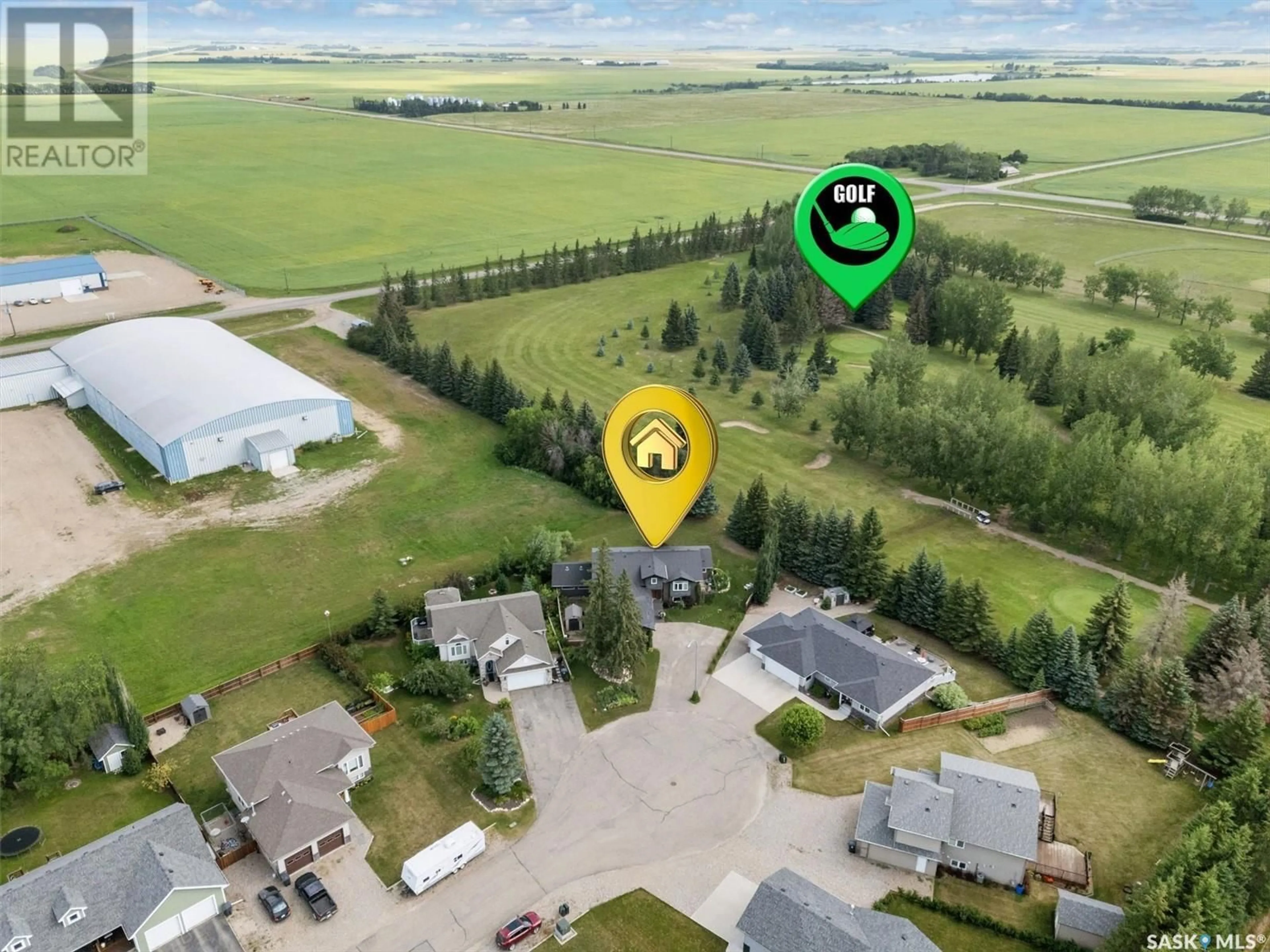 A pic from outside/outdoor area/front of a property/back of a property/a pic from drone, street for 101 BALMAN COURT, Waldheim Saskatchewan S0K4R0