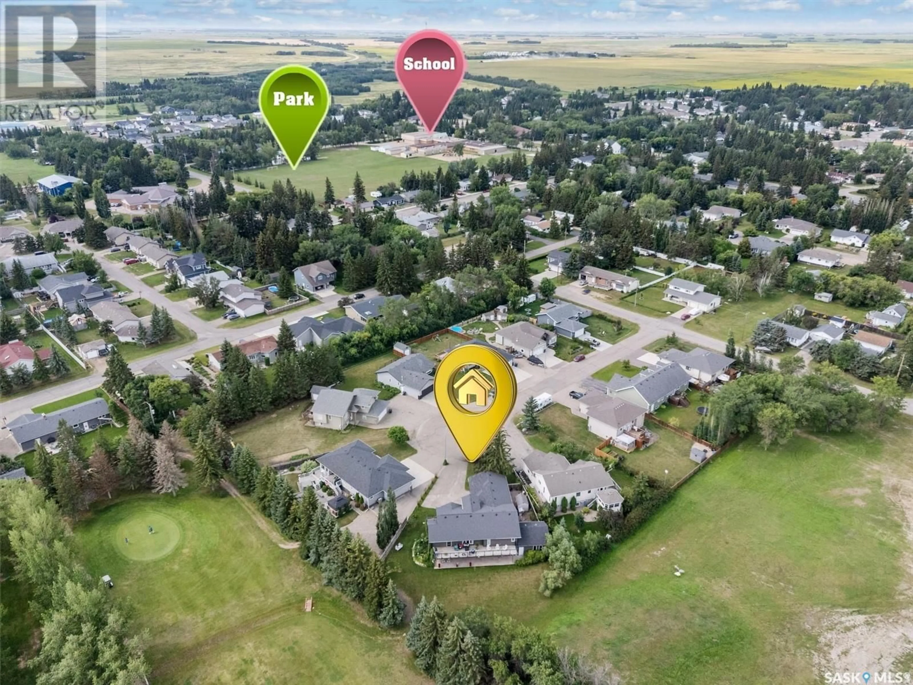A pic from outside/outdoor area/front of a property/back of a property/a pic from drone, unknown for 101 BALMAN COURT, Waldheim Saskatchewan S0K4R0