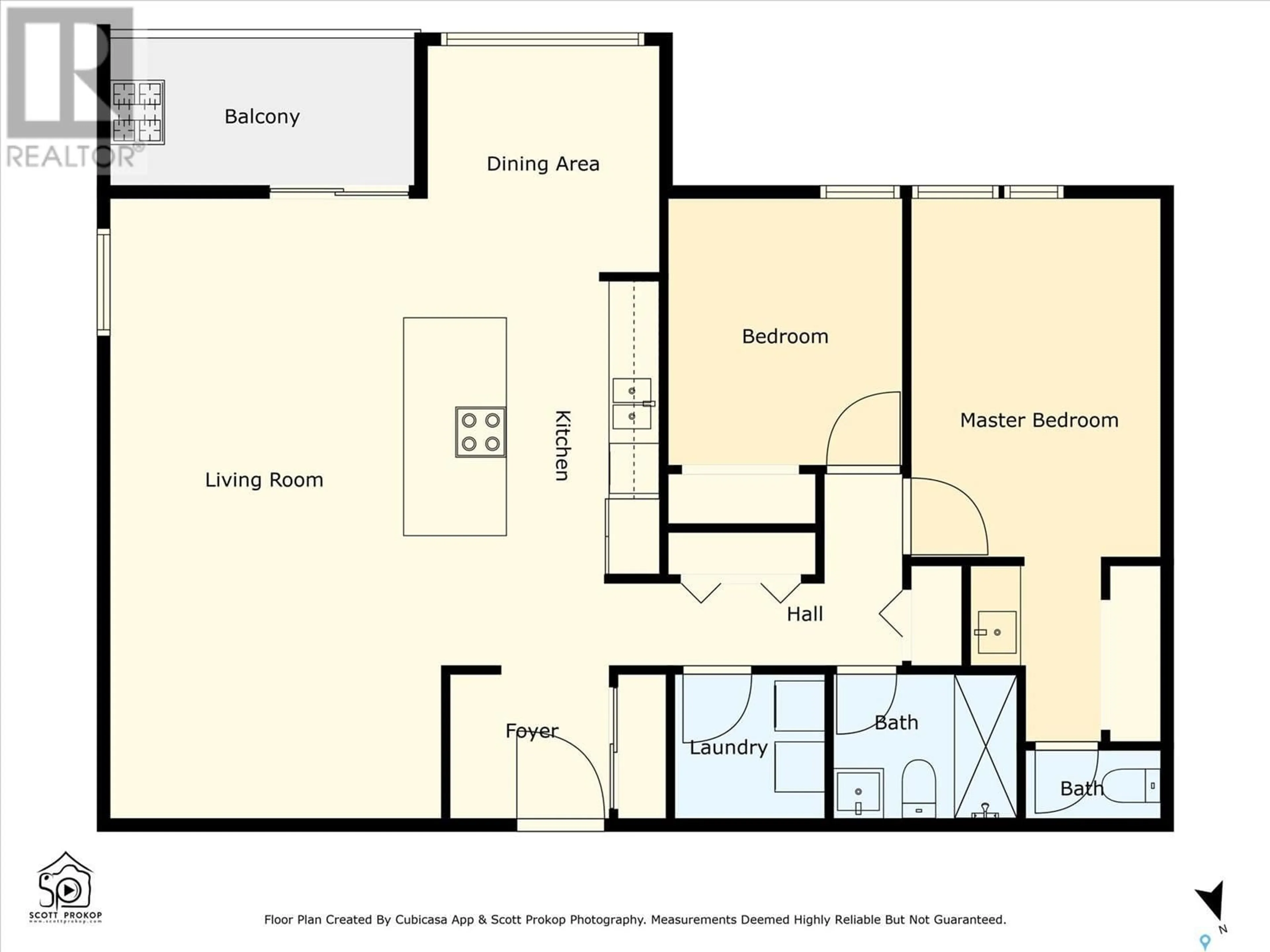 Floor plan for 107 - 351 SAGUENAY DRIVE, Saskatoon Saskatchewan S7K5T4