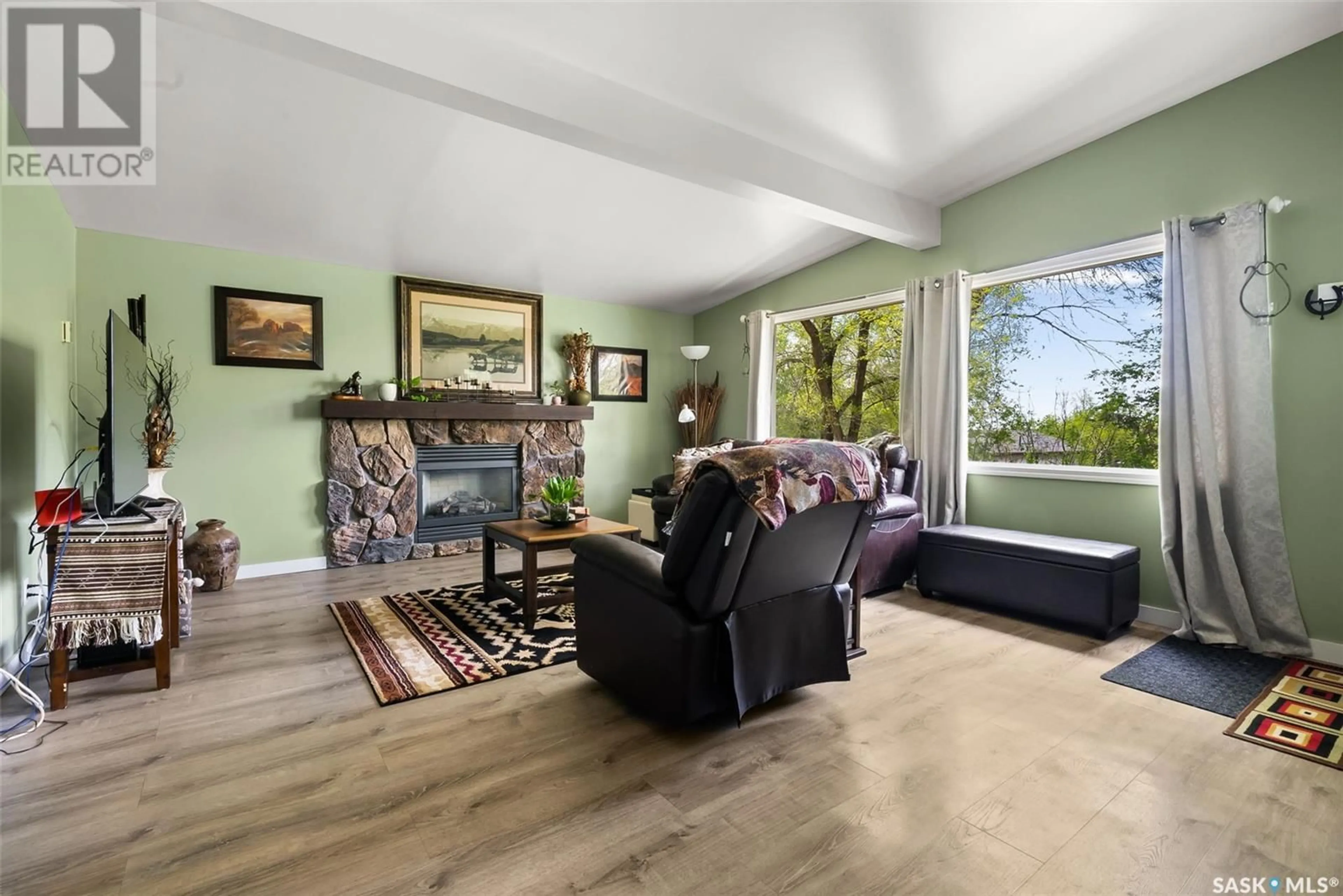 Living room with furniture, unknown for 1505 6TH AVENUE, Regina Beach Saskatchewan S0G4C0