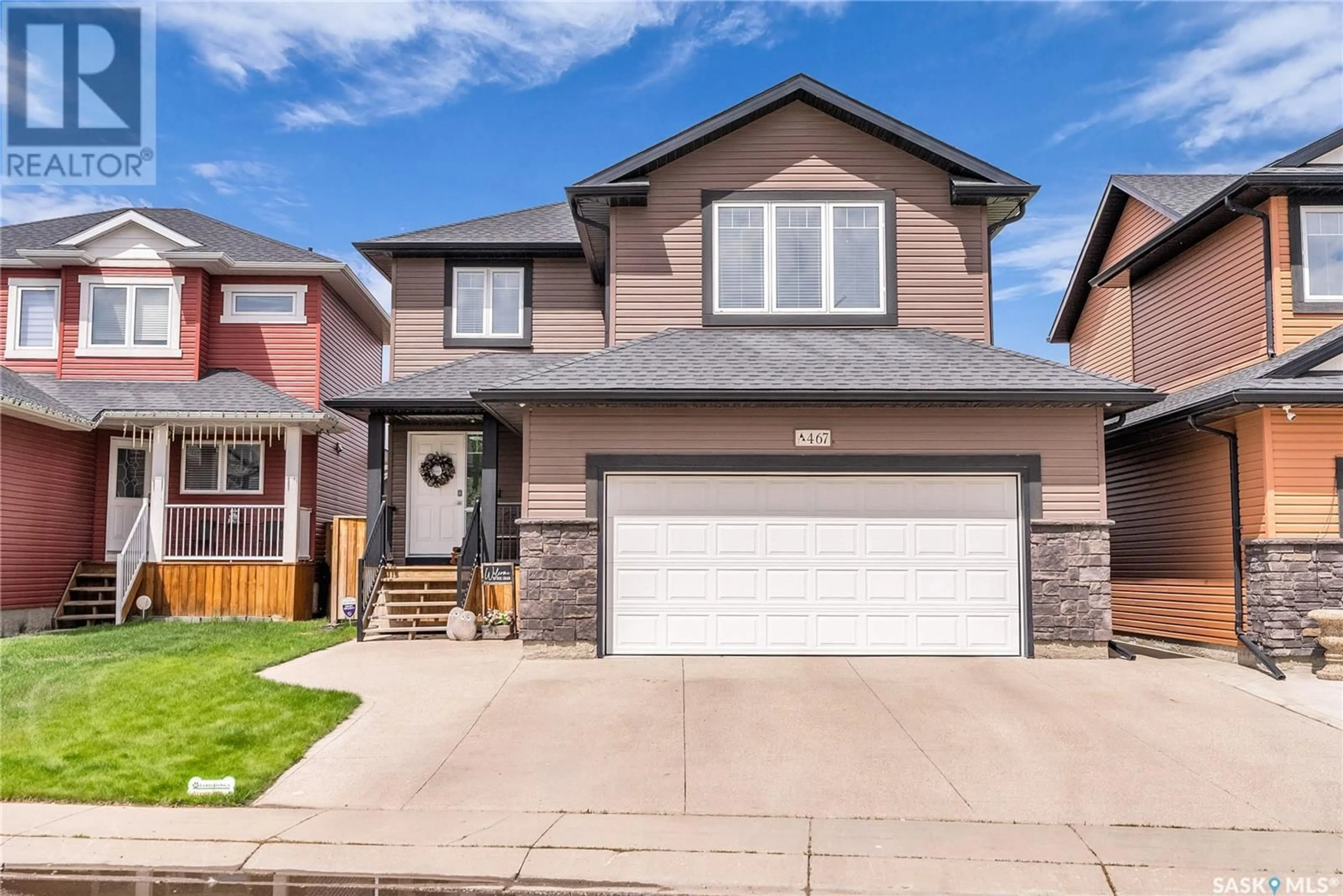 Home with brick exterior material, street for 467 LEHRER MANOR, Saskatoon Saskatchewan S7R0J3