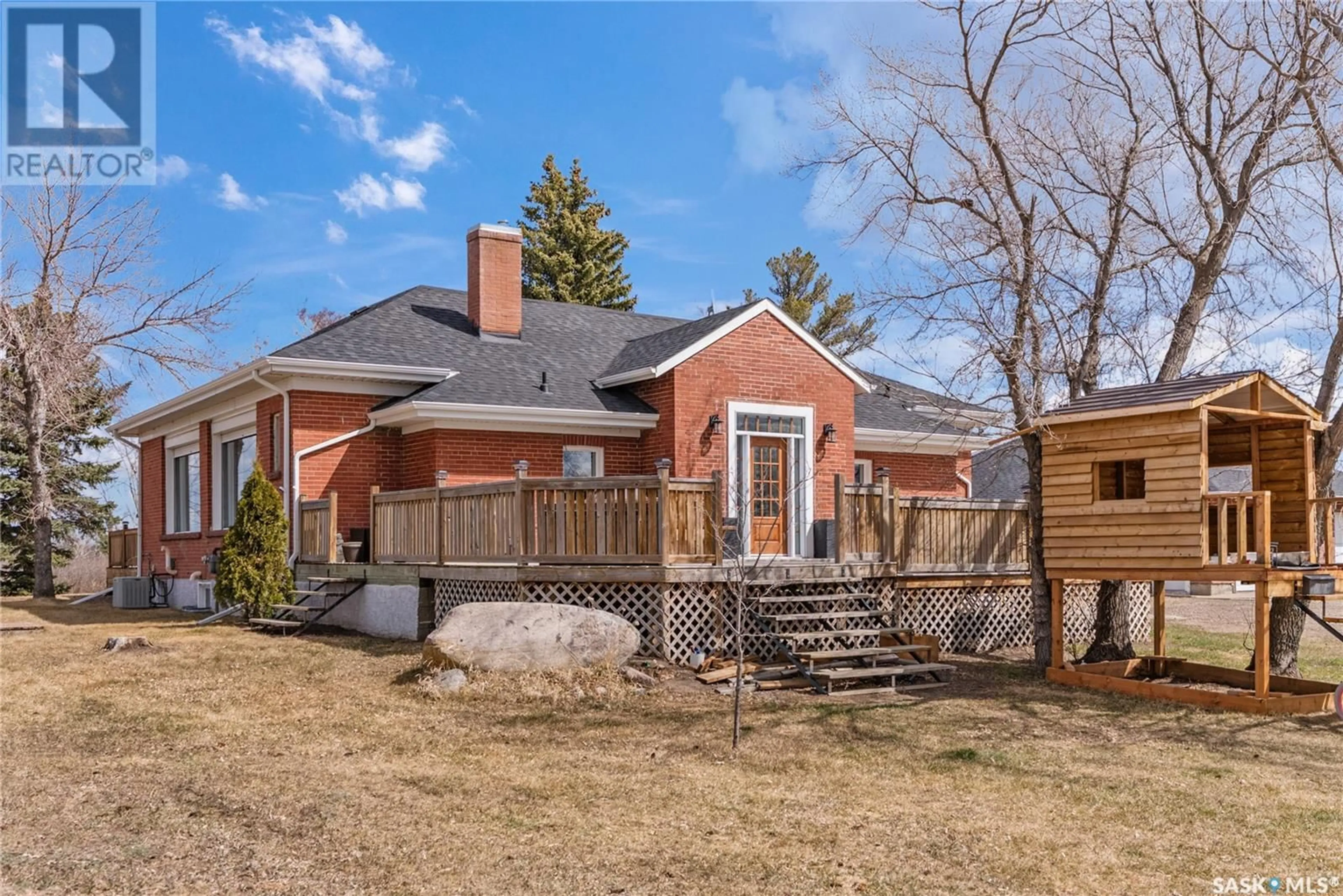 Home with brick exterior material, street for 106 2ND STREET, Denholm Saskatchewan S0M0R0