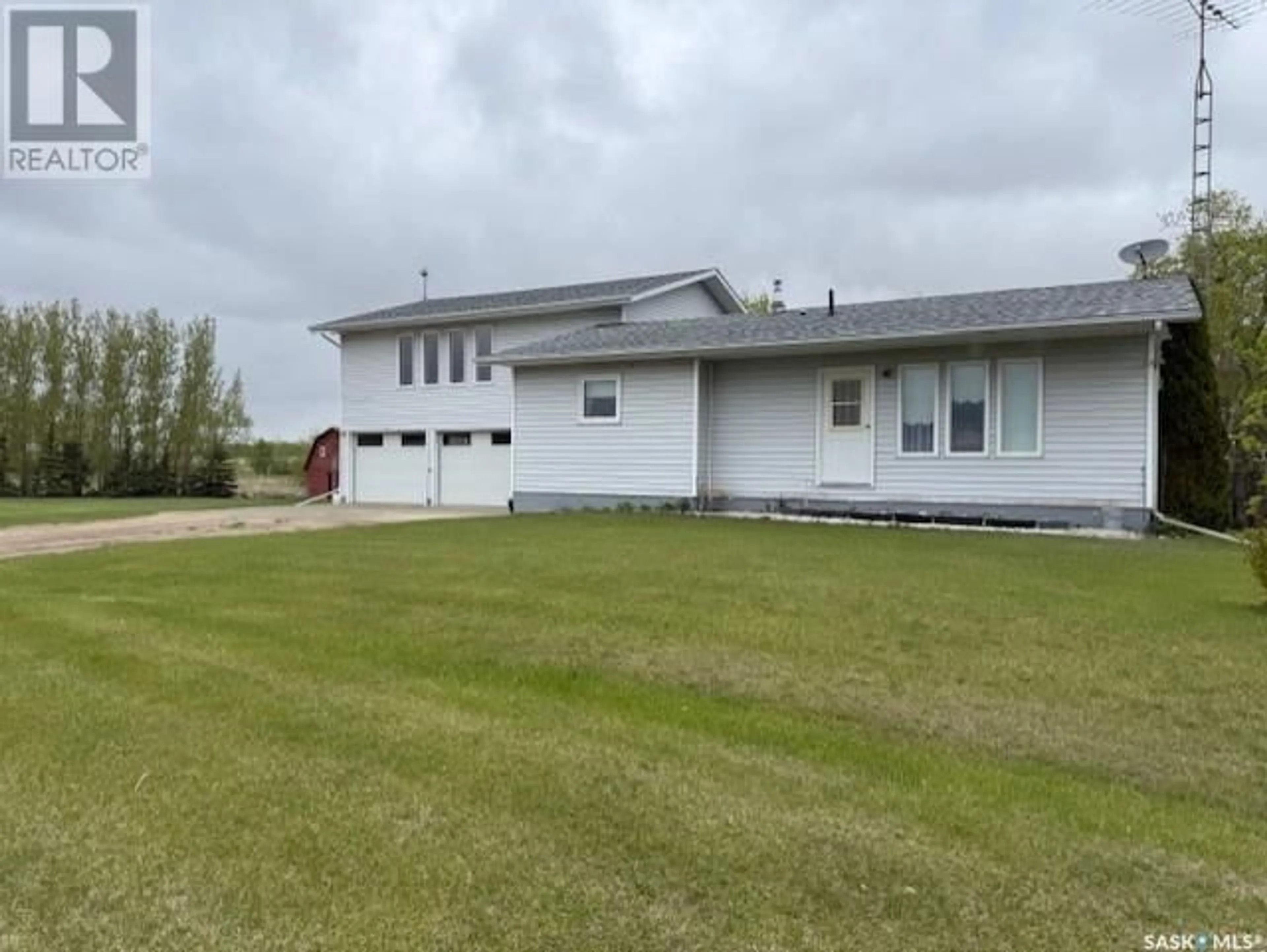 A pic from outside/outdoor area/front of a property/back of a property/a pic from drone, building for WIRTH ACREAGE, Mcleod Rm No. 185 Saskatchewan S0A2T0