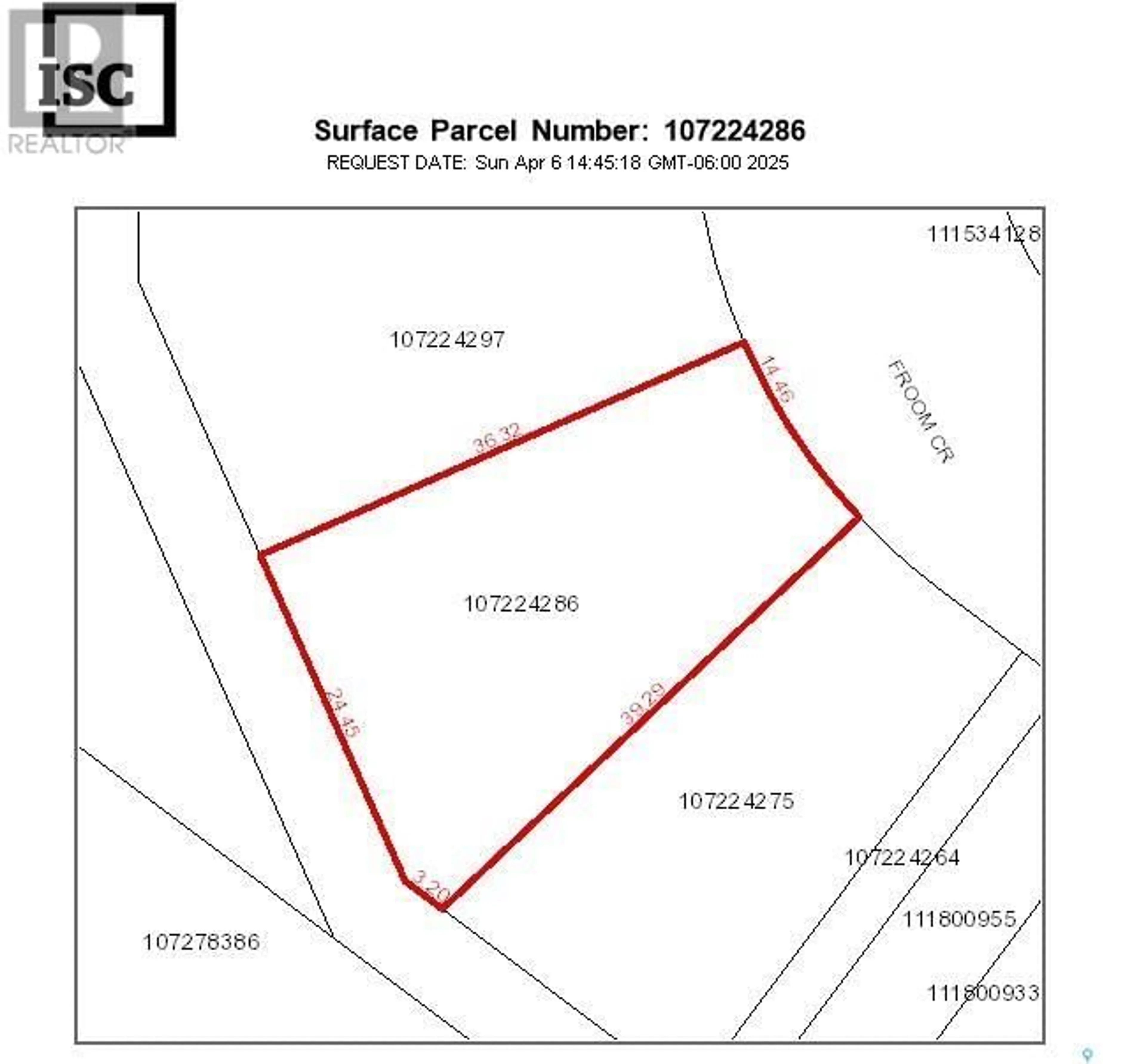 Floor plan for 424 - 426 FROOM CRESCENT, Regina Saskatchewan S4N1T6