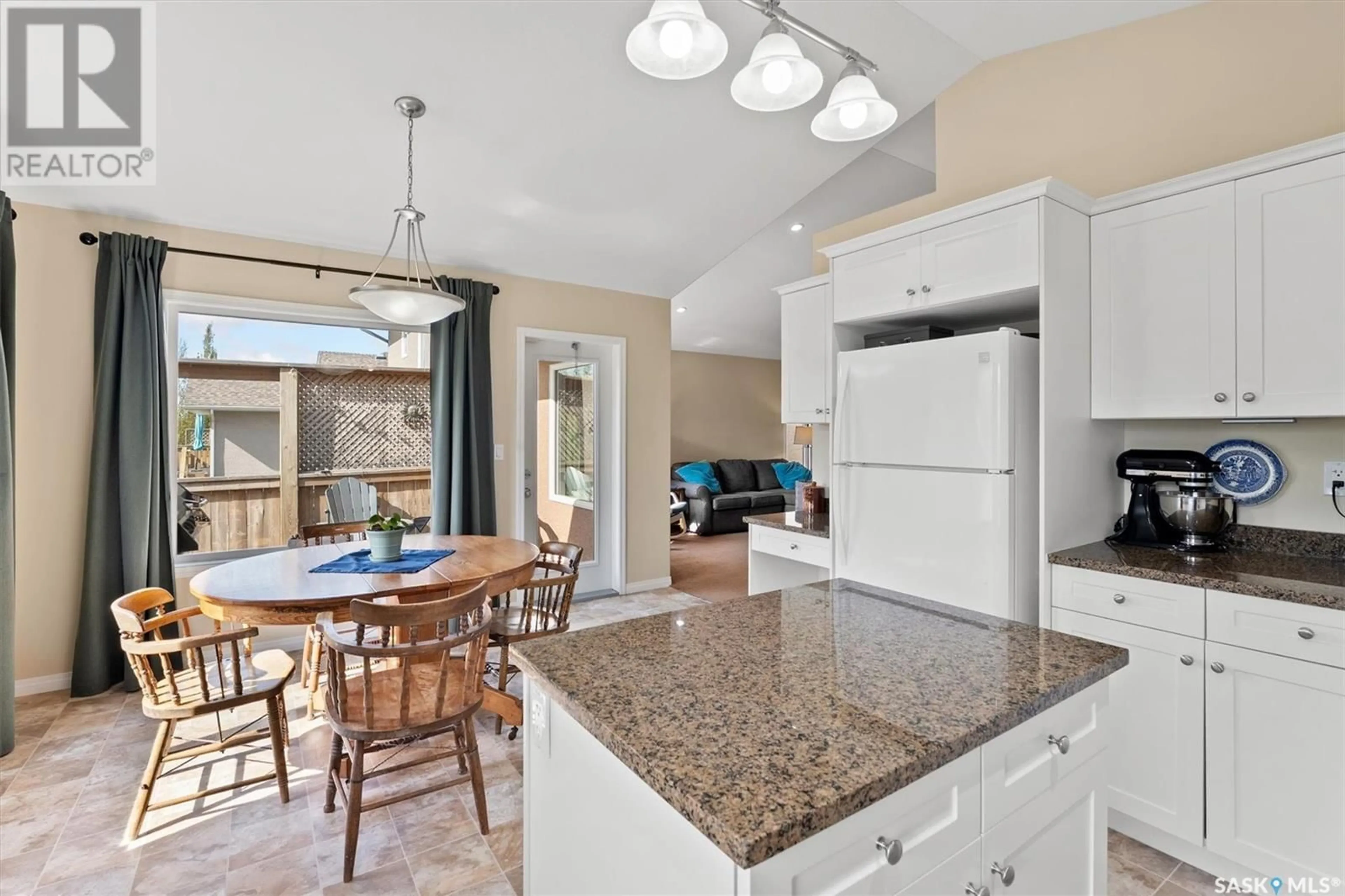 Open concept kitchen, ceramic/tile floor for 1210 REMPEL CRESCENT, Saskatoon Saskatchewan S7T0M2