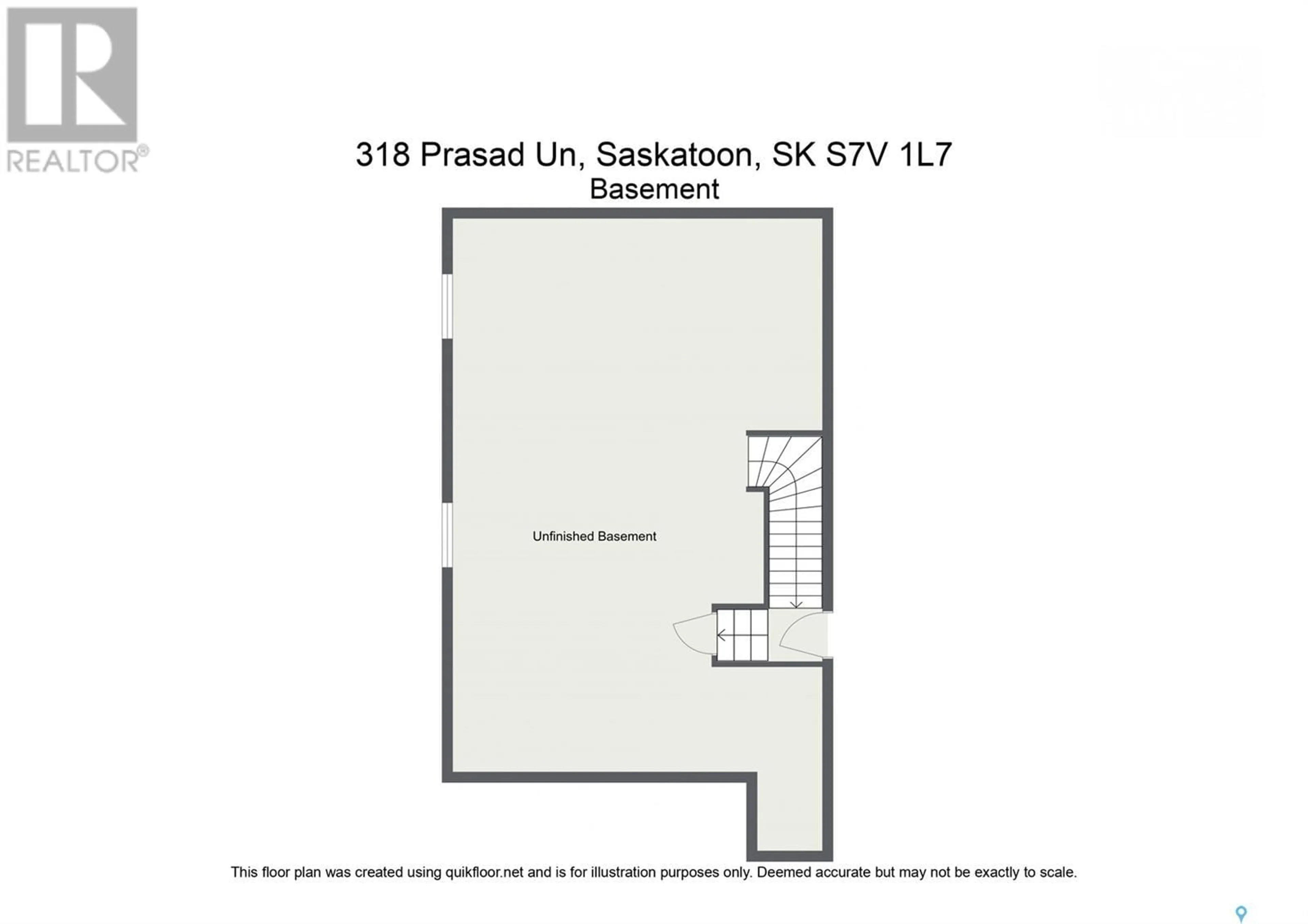Floor plan for 318 PRASAD UNION, Saskatoon Saskatchewan S7V1L7