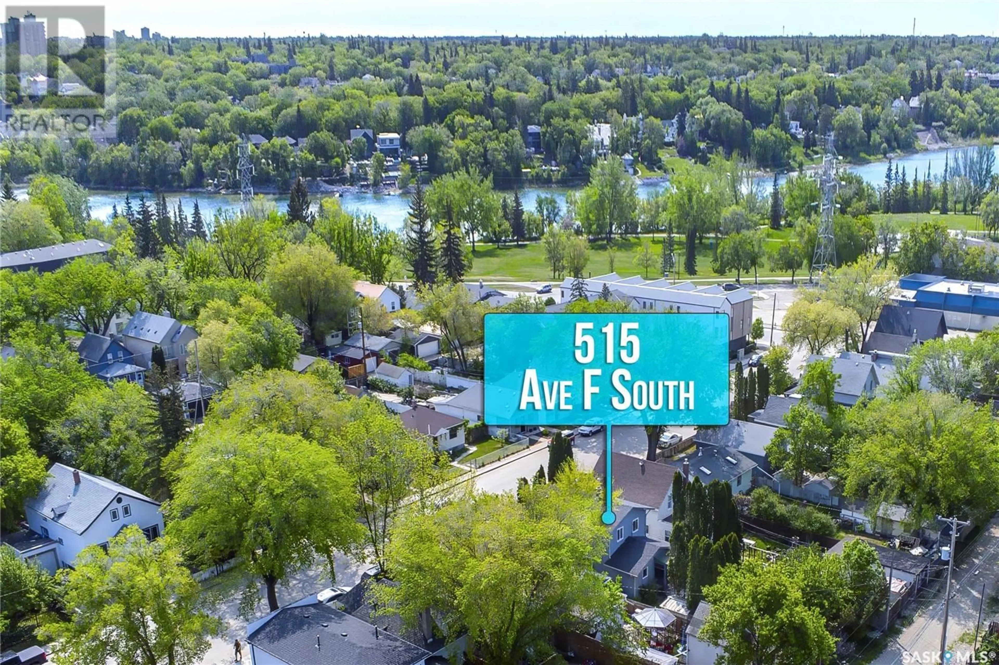 A pic from outside/outdoor area/front of a property/back of a property/a pic from drone, unknown for 515 F AVENUE, Saskatoon Saskatchewan S7M1T6