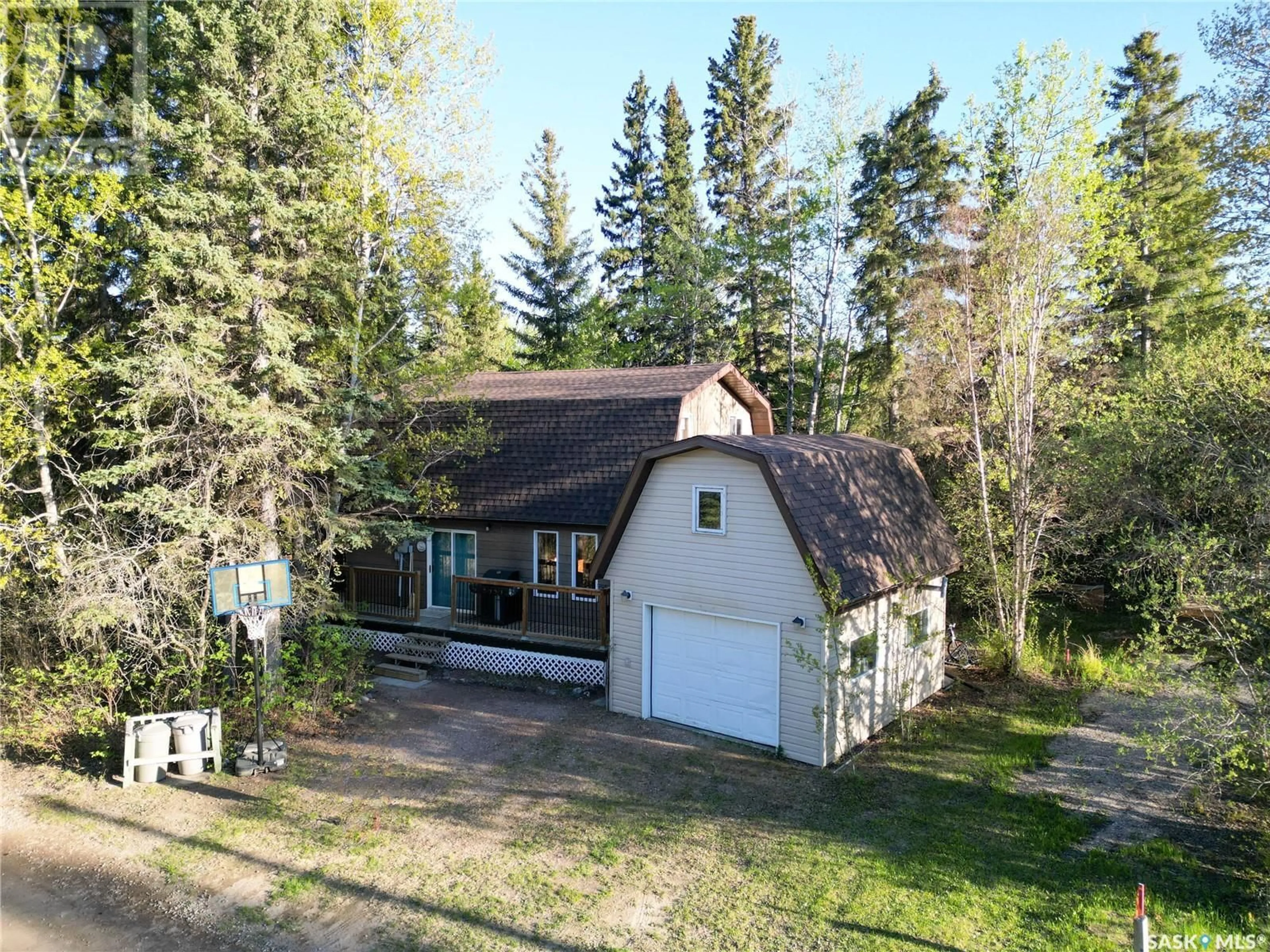 A pic from outside/outdoor area/front of a property/back of a property/a pic from drone, unknown for 2 3RD CRESCENT, Candle Lake Saskatchewan S0J3E0
