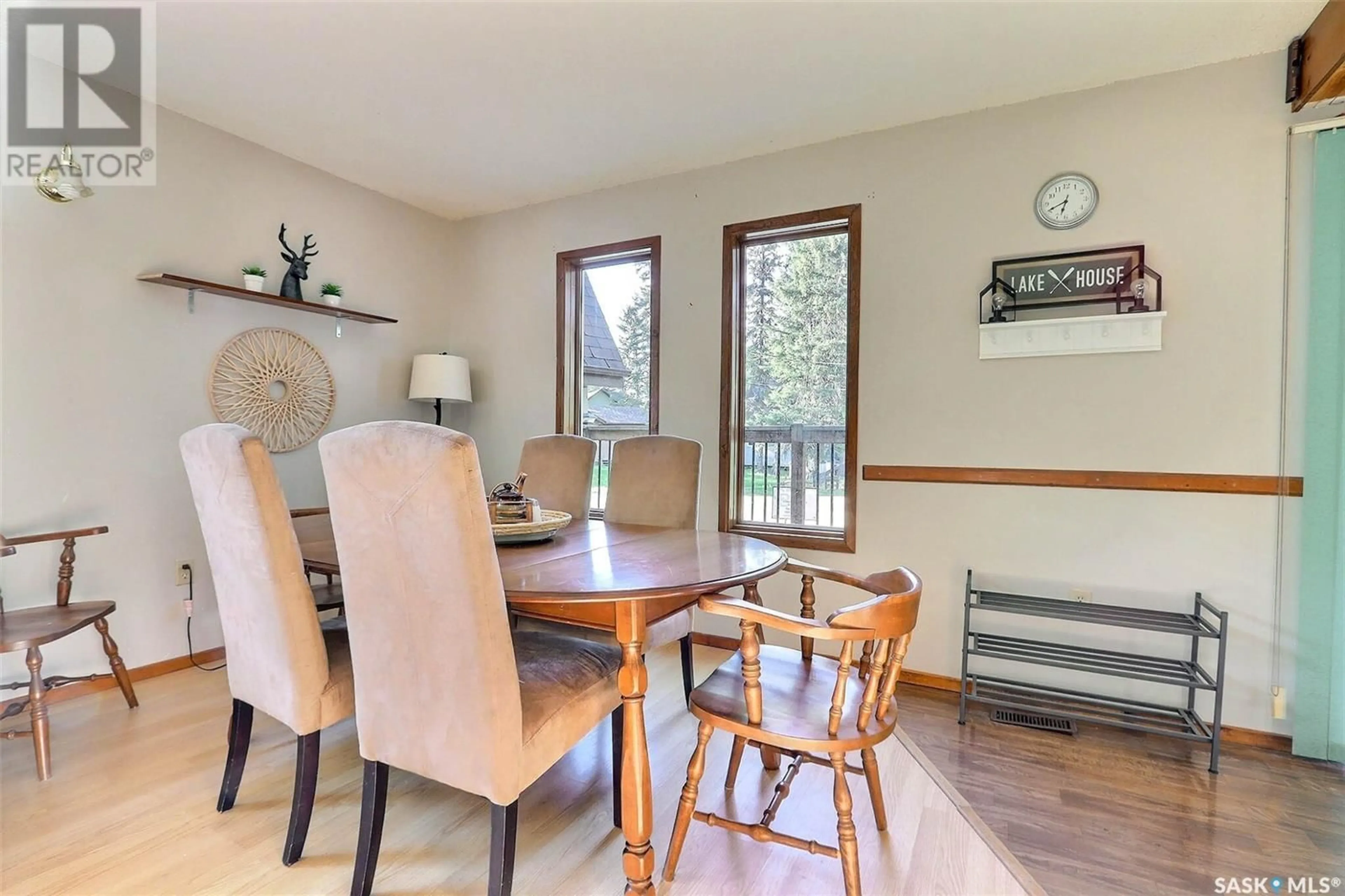 Dining room, wood/laminate floor for 2 3RD CRESCENT, Candle Lake Saskatchewan S0J3E0