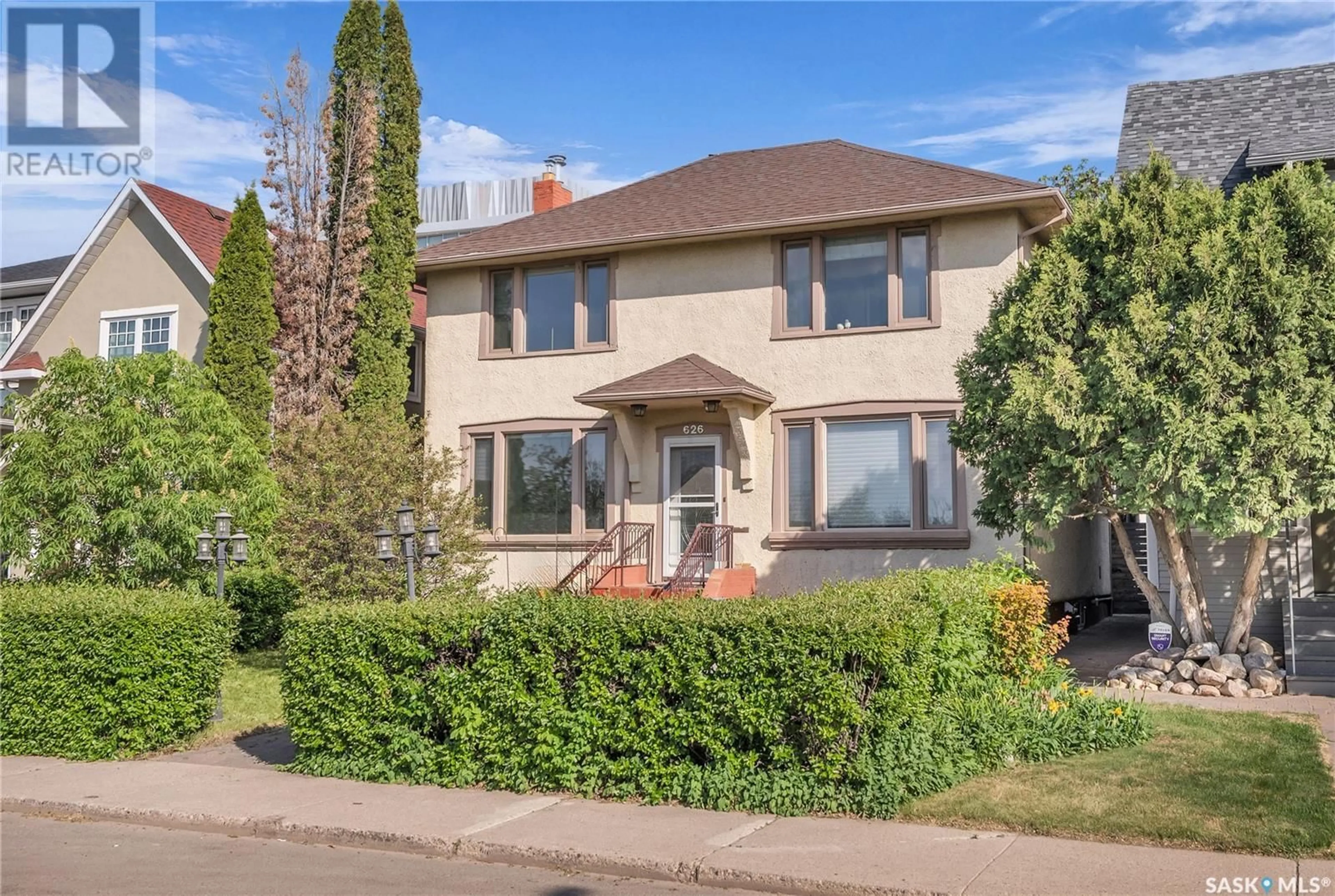 Home with brick exterior material, street for 626 SASKATCHEWAN CRESCENT, Saskatoon Saskatchewan S7N0K9