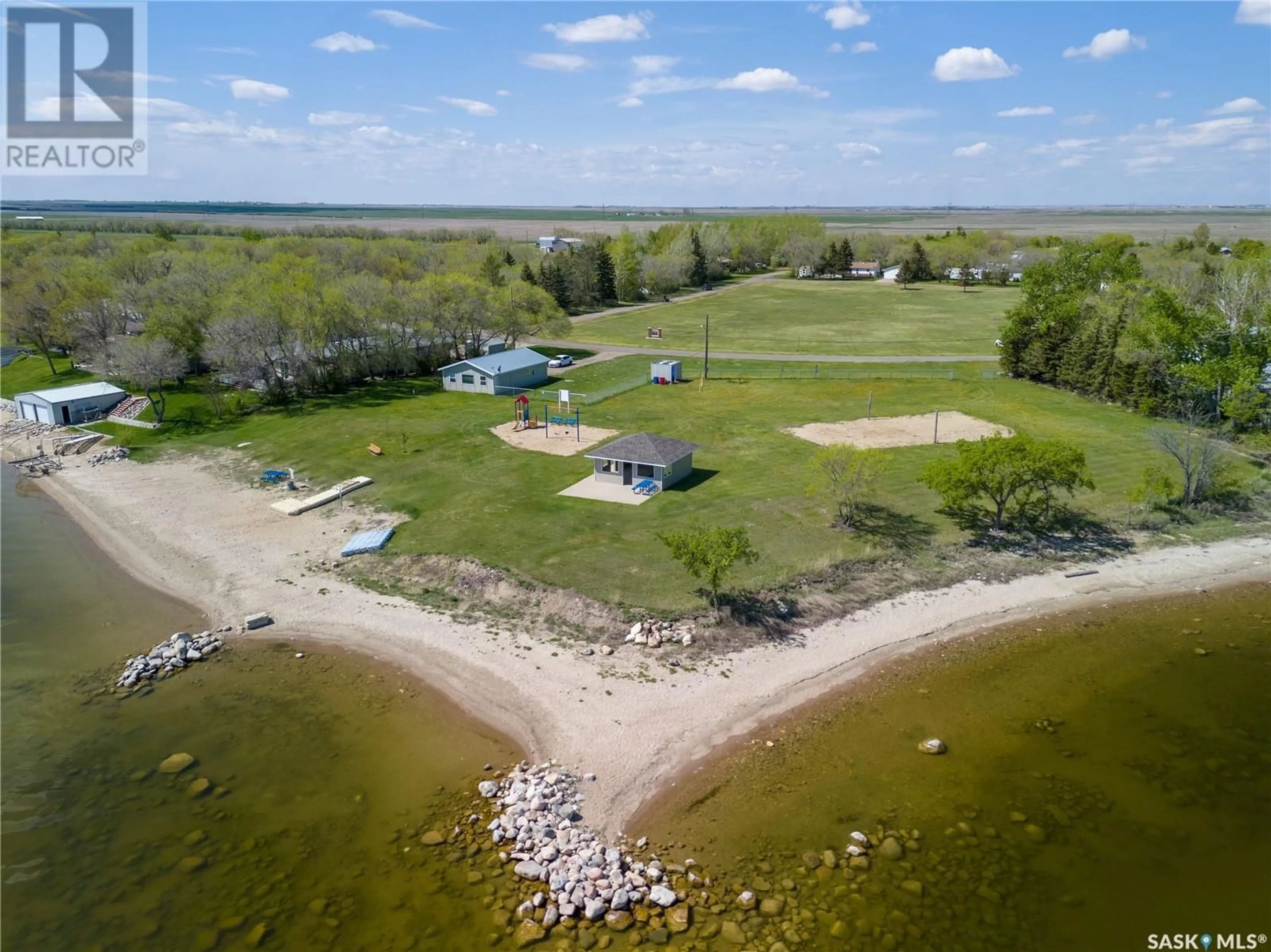 A pic from outside/outdoor area/front of a property/back of a property/a pic from drone, water/lake/river/ocean view for 237 AMY AVENUE, Alice Beach Saskatchewan S0G1C0