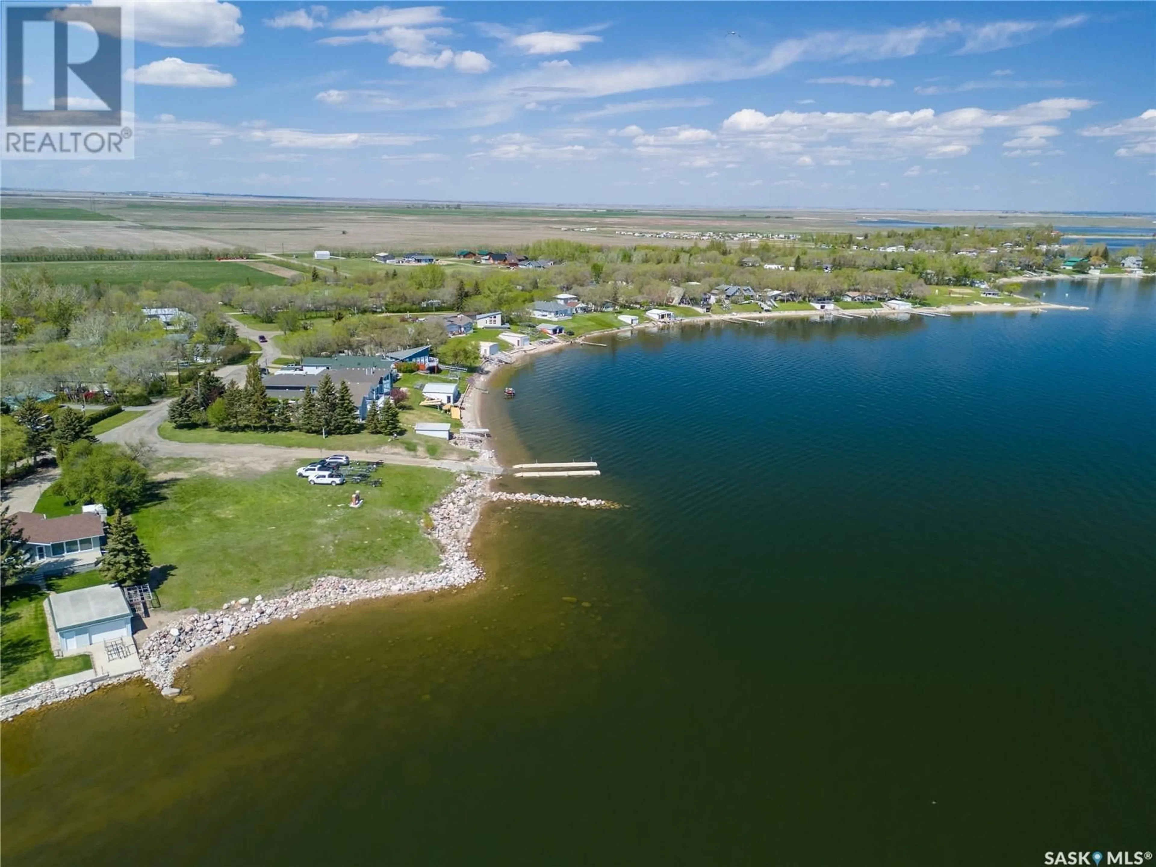 A pic from outside/outdoor area/front of a property/back of a property/a pic from drone, water/lake/river/ocean view for 237 AMY AVENUE, Alice Beach Saskatchewan S0G1C0