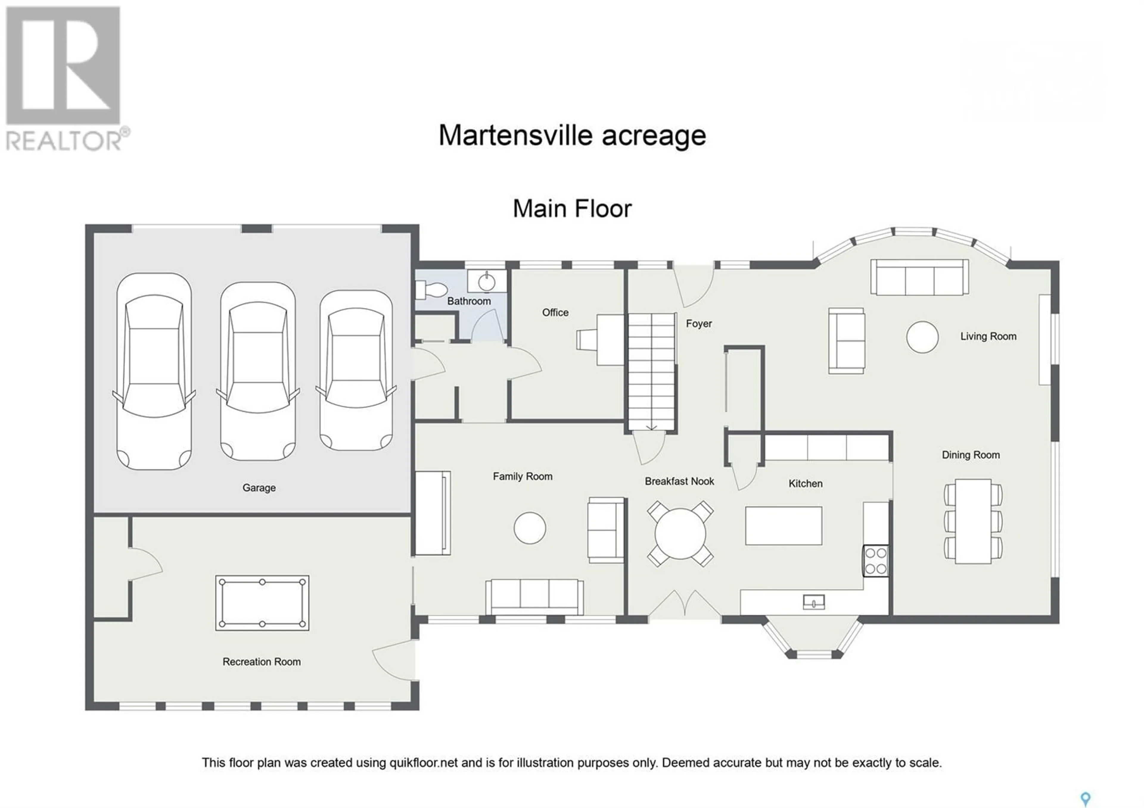 Floor plan for MATHISON ACREAGE, Corman Park Rm No. 344 Saskatchewan S0K2T0