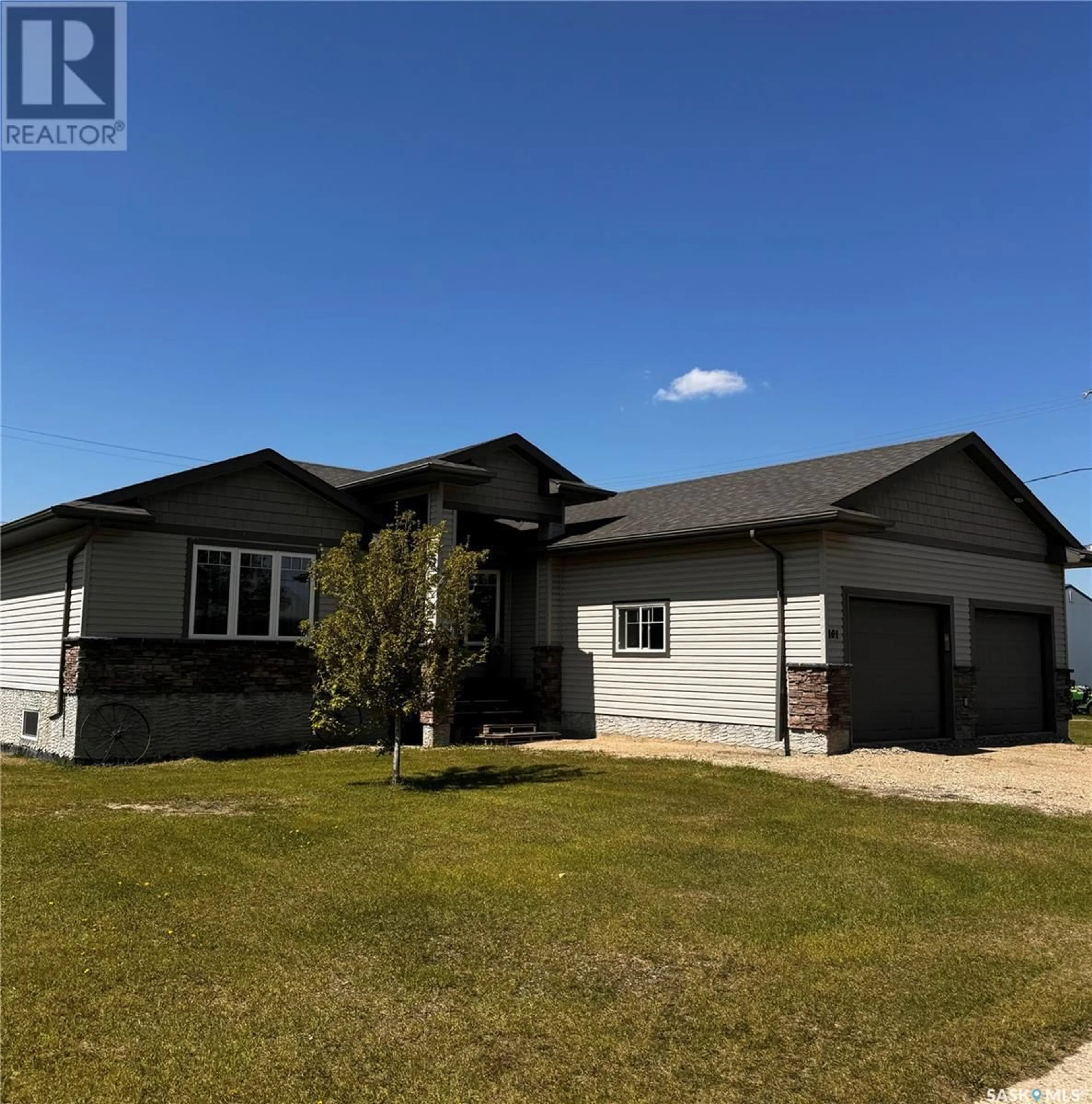 Home with vinyl exterior material, street for 101 RYE STREET, Yellow Grass Saskatchewan S0G5J0