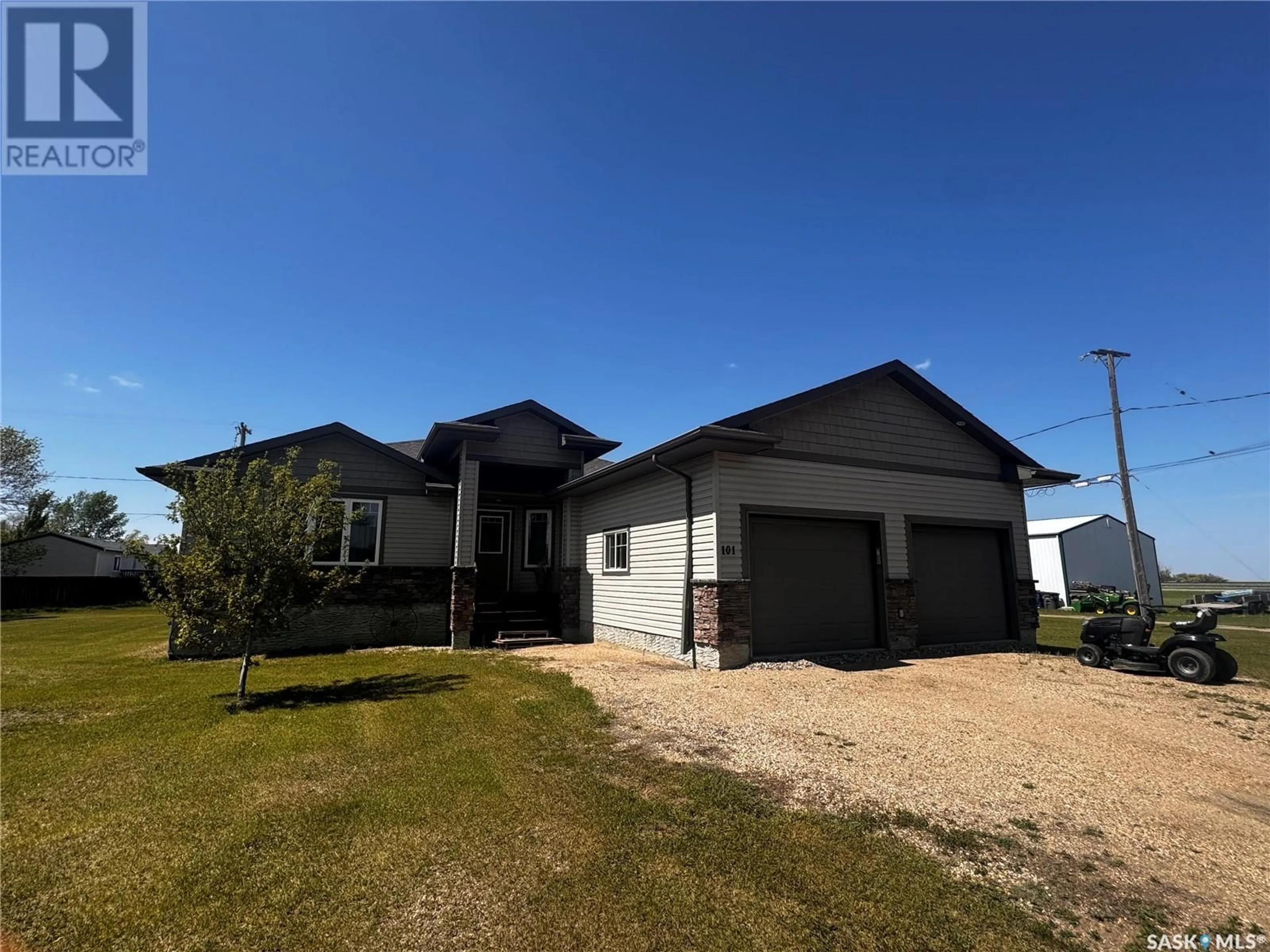 A pic from outside/outdoor area/front of a property/back of a property/a pic from drone, building for 101 RYE STREET, Yellow Grass Saskatchewan S0G5J0