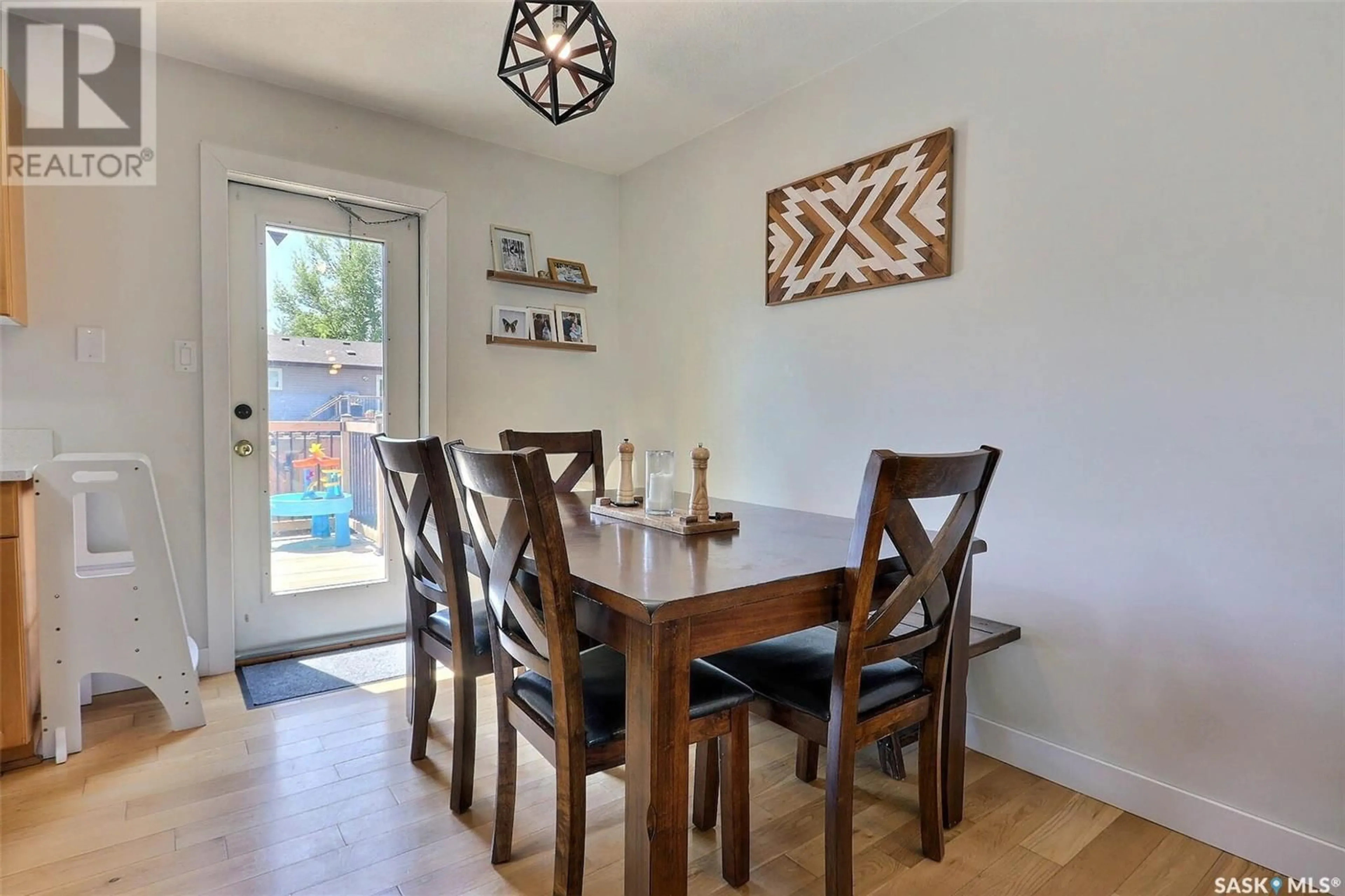 Dining room, wood/laminate floor for 1581 OLIVE DIEFENBAKER DRIVE, Prince Albert Saskatchewan S6V7M5