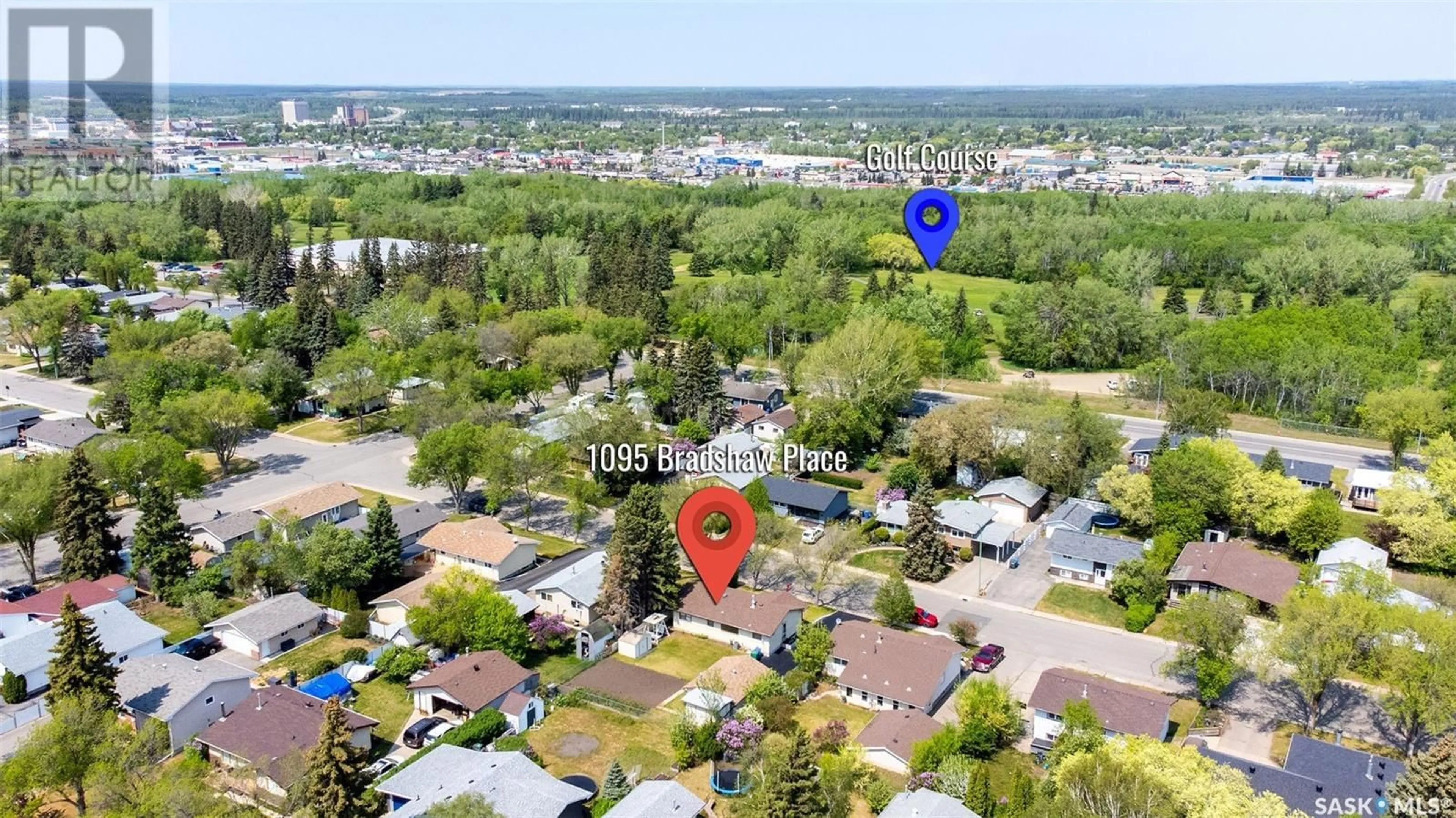 A pic from outside/outdoor area/front of a property/back of a property/a pic from drone, unknown for 1095 BRADSHAW PLACE, Prince Albert Saskatchewan S6V3L9