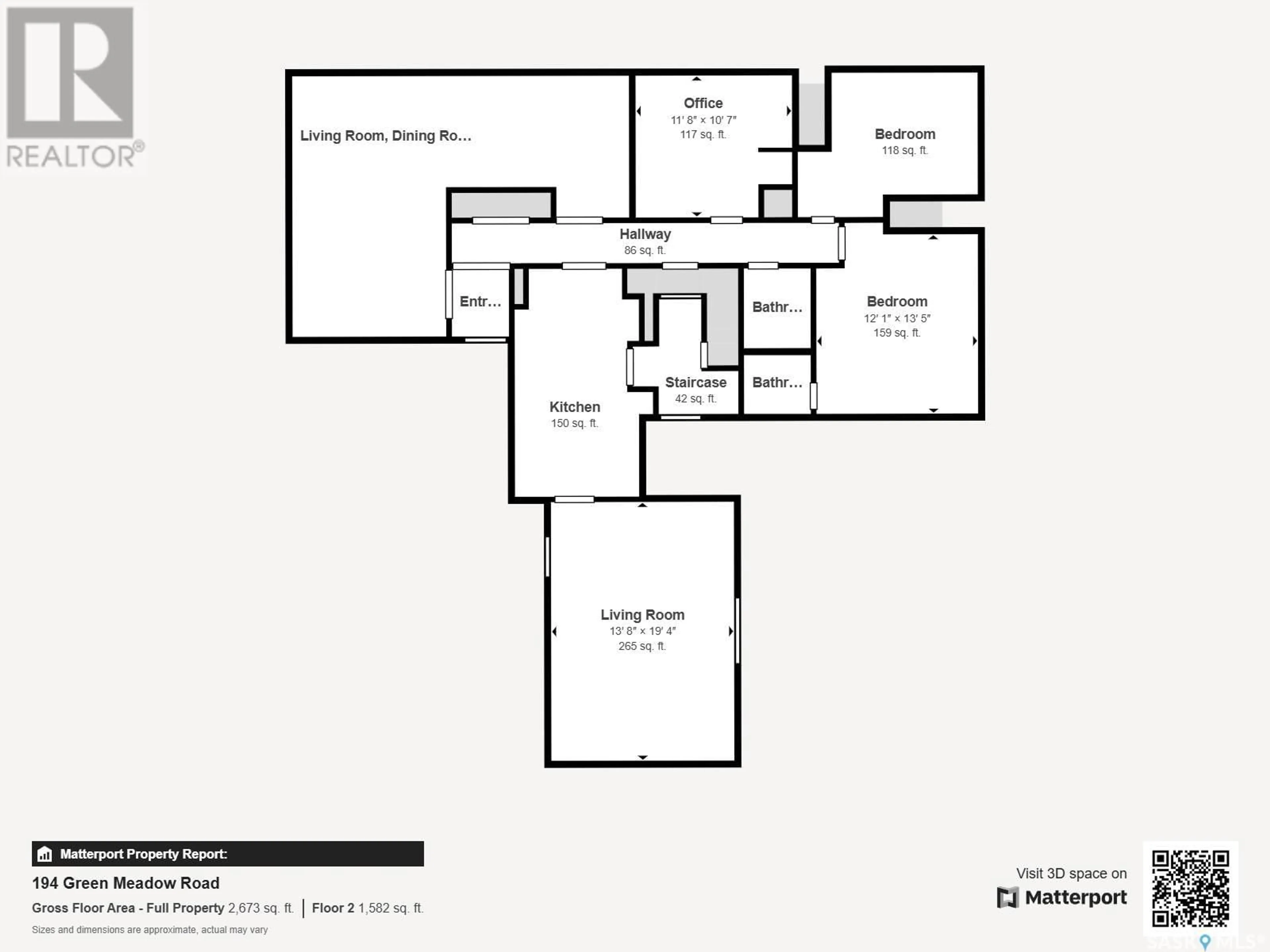 Floor plan for 194 GREEN MEADOW ROAD, Regina Saskatchewan S4V0A9