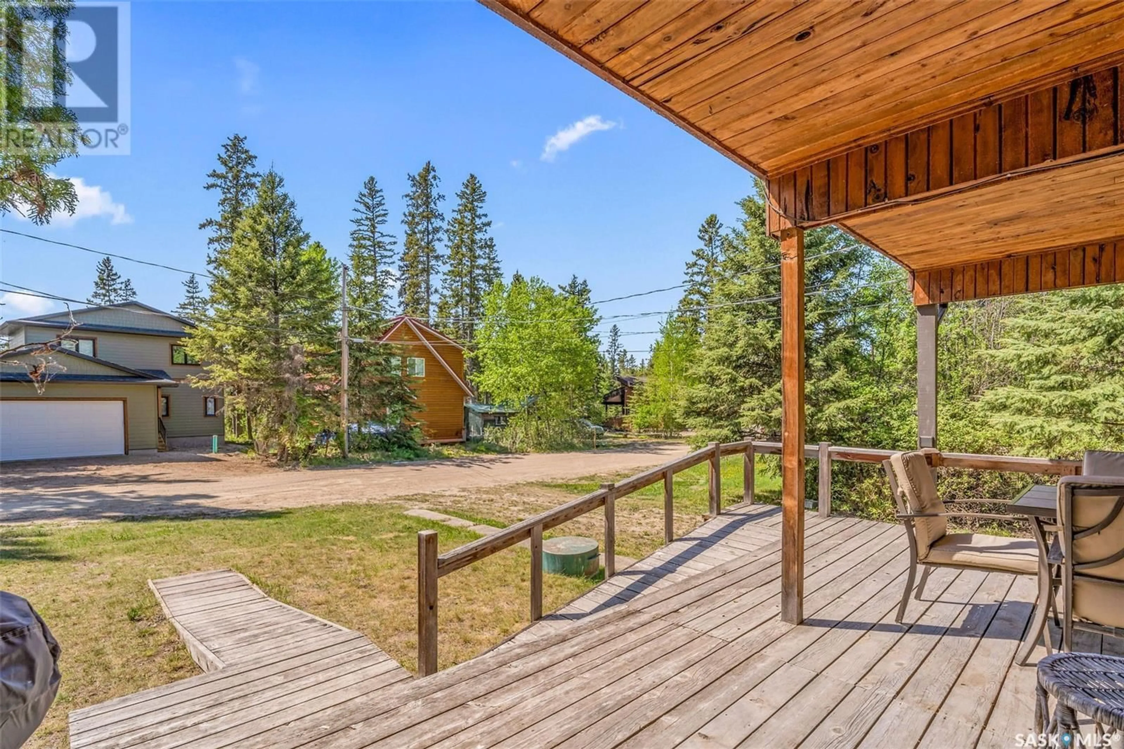 Patio, forest/trees view for 219 JACOBSON DRIVE, Christopher Lake Saskatchewan S0J0N0