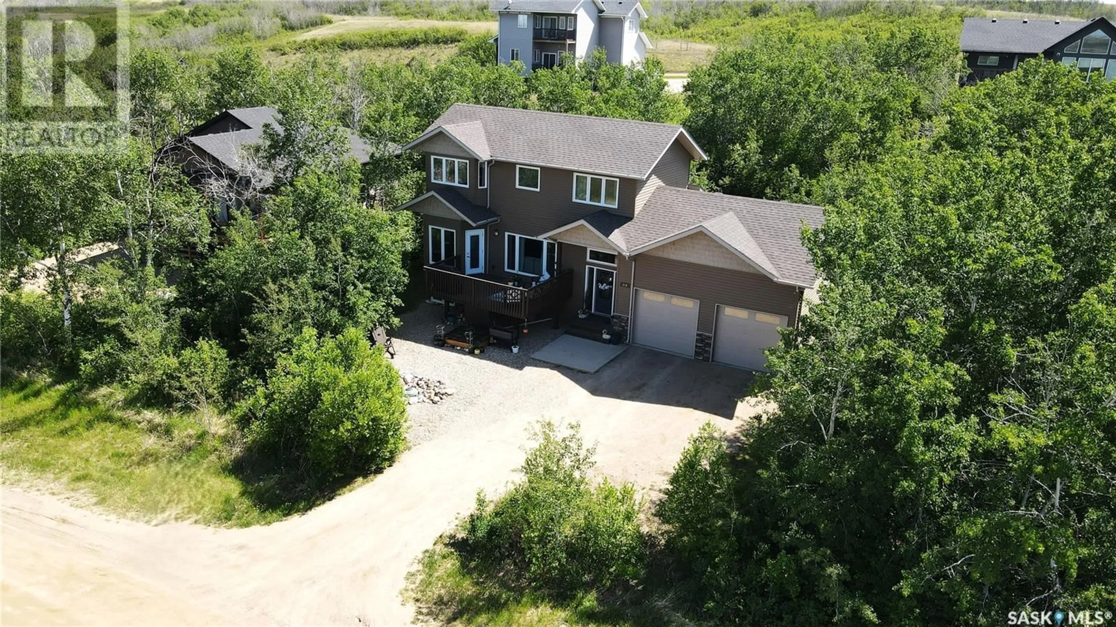 A pic from outside/outdoor area/front of a property/back of a property/a pic from drone, water/lake/river/ocean view for 410 SASKATCHEWAN ROAD, Laird Rm No. 404 Saskatchewan S0K2L0
