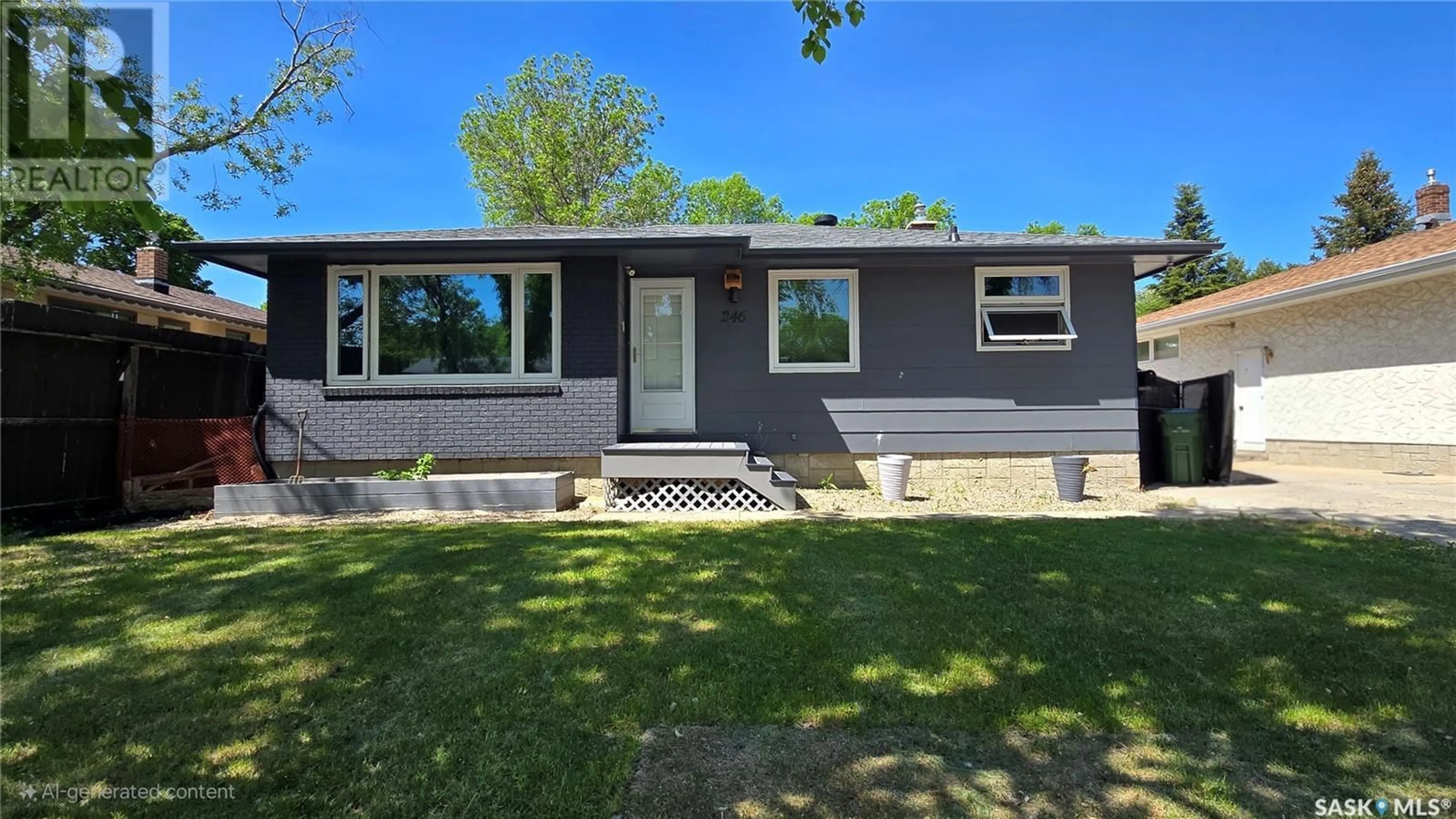 Home with vinyl exterior material, street for 246 WELLS STREET, Regina Saskatchewan S4R6T2
