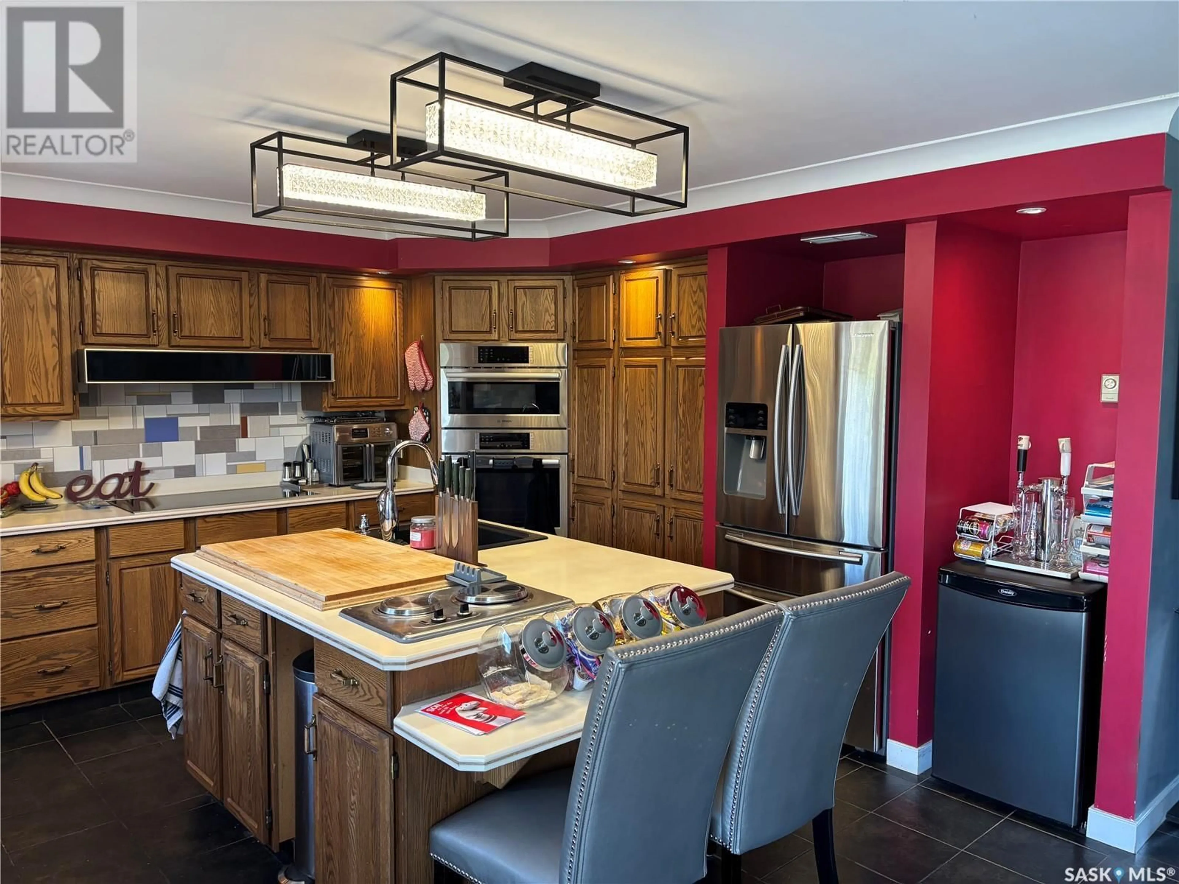 Open concept kitchen, ceramic/tile floor for CABRI ACREAGE, Riverside Rm No. 168 Saskatchewan S0N0J0