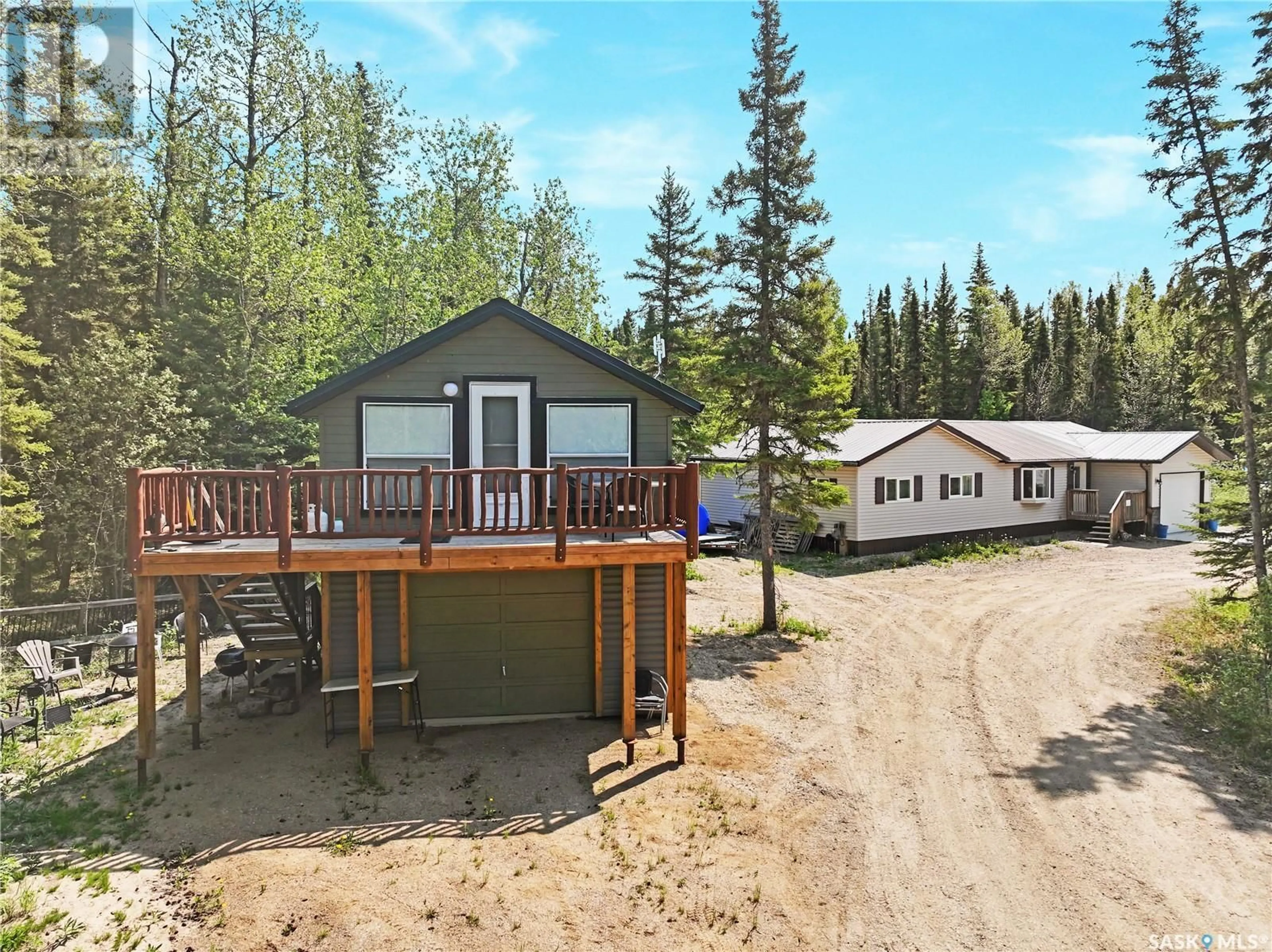 A pic from outside/outdoor area/front of a property/back of a property/a pic from drone, unknown for 14 FAIRWAY DRIVE, Candle Lake Saskatchewan S0J3E0