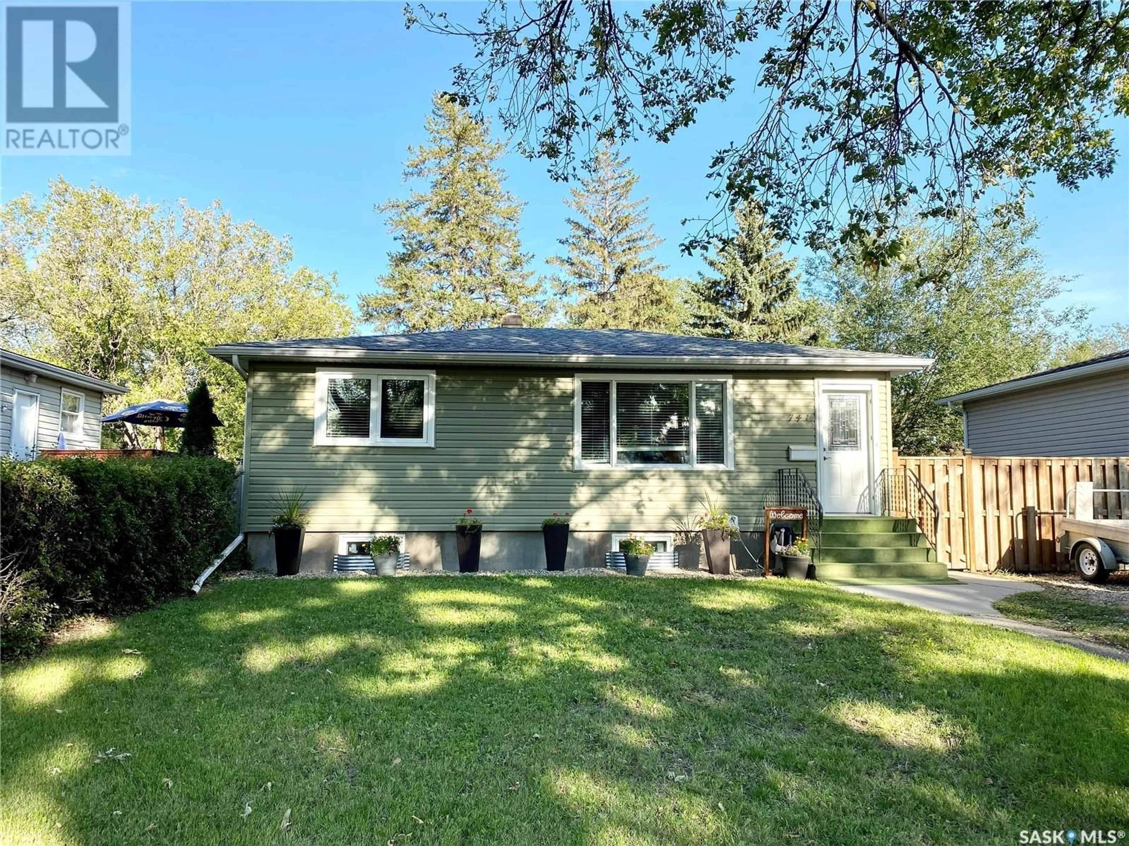 Home with vinyl exterior material, street for 741 ROYAL STREET, Regina Saskatchewan S4T4Z3