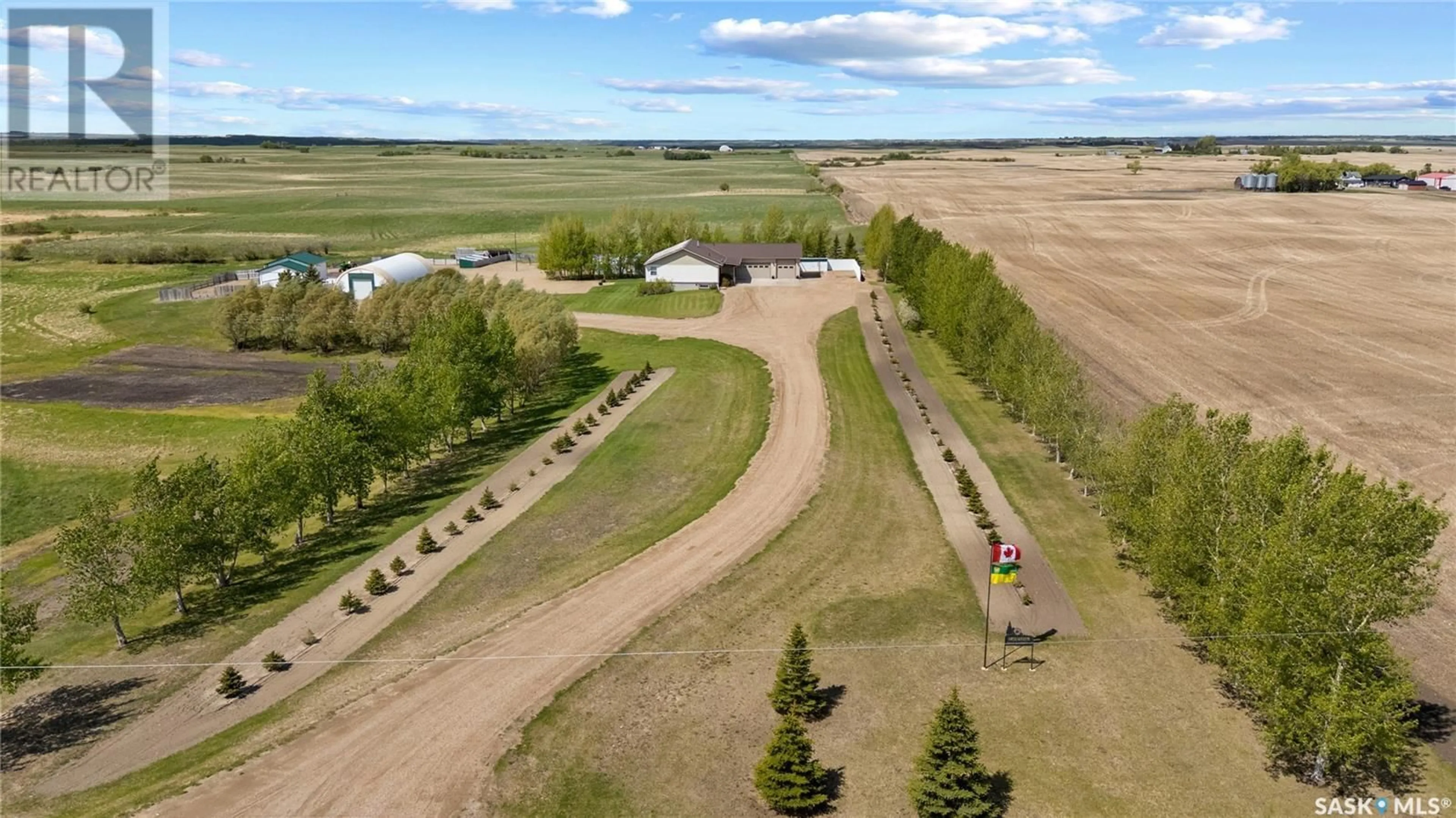 A pic from outside/outdoor area/front of a property/back of a property/a pic from drone, unknown for DOUBLE N ACRES, Cupar Rm No. 218 Saskatchewan S0G4P0