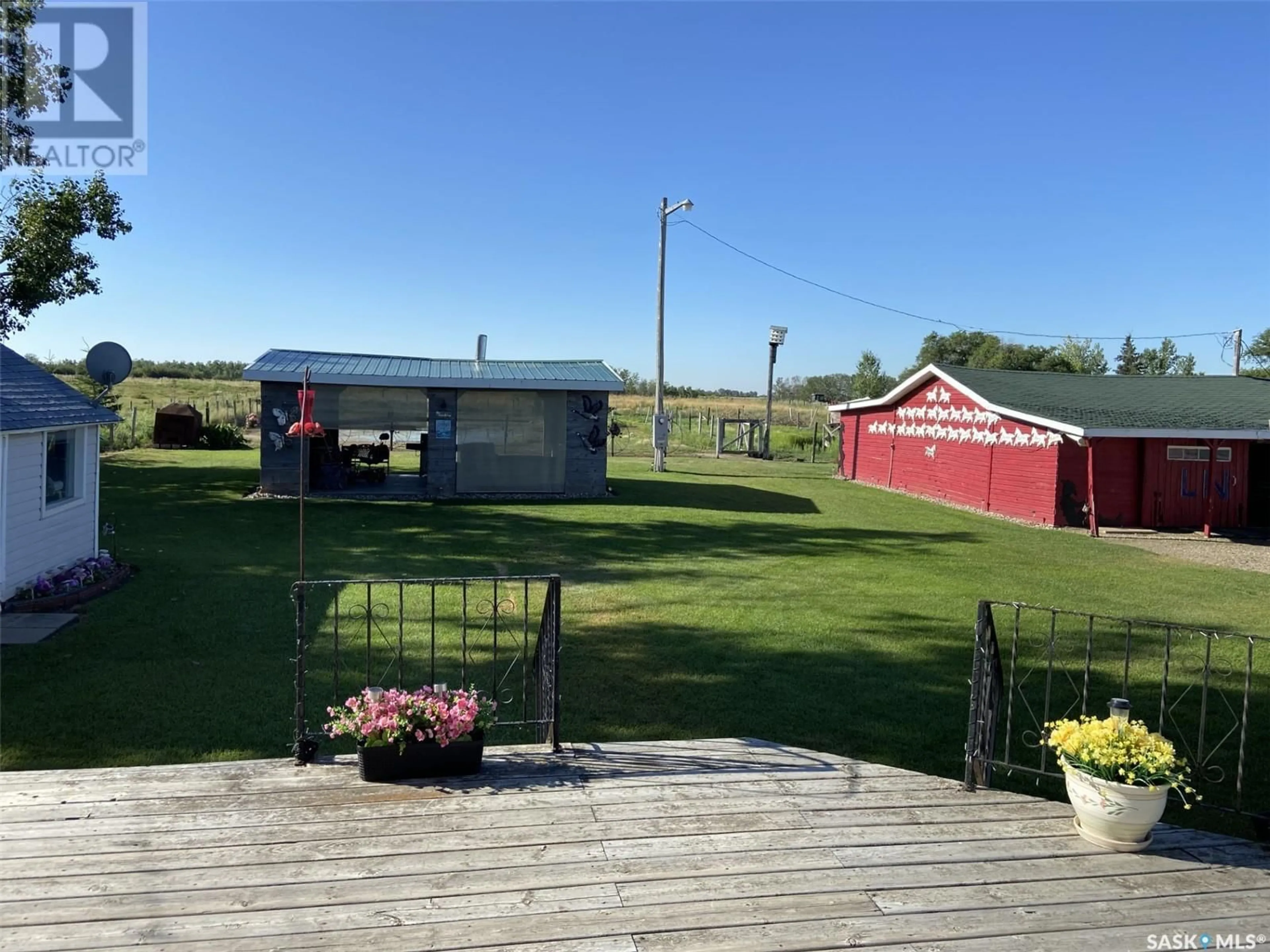 A pic from outside/outdoor area/front of a property/back of a property/a pic from drone, water/lake/river/ocean view for PEROGY ACRES, Hague Saskatchewan S0K1X0