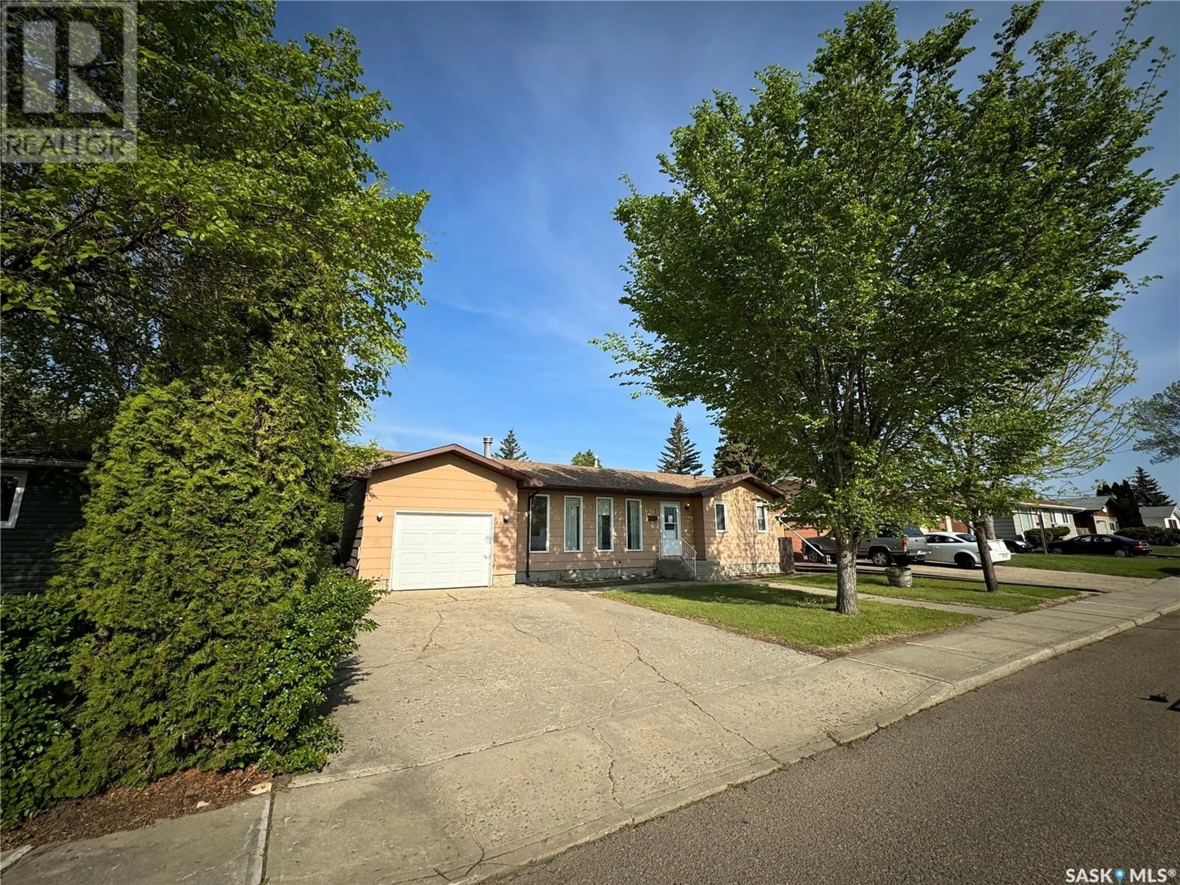 A pic from outside/outdoor area/front of a property/back of a property/a pic from drone, street for 1771 CENTENNIAL CRESCENT, North Battleford Saskatchewan S9A3J2
