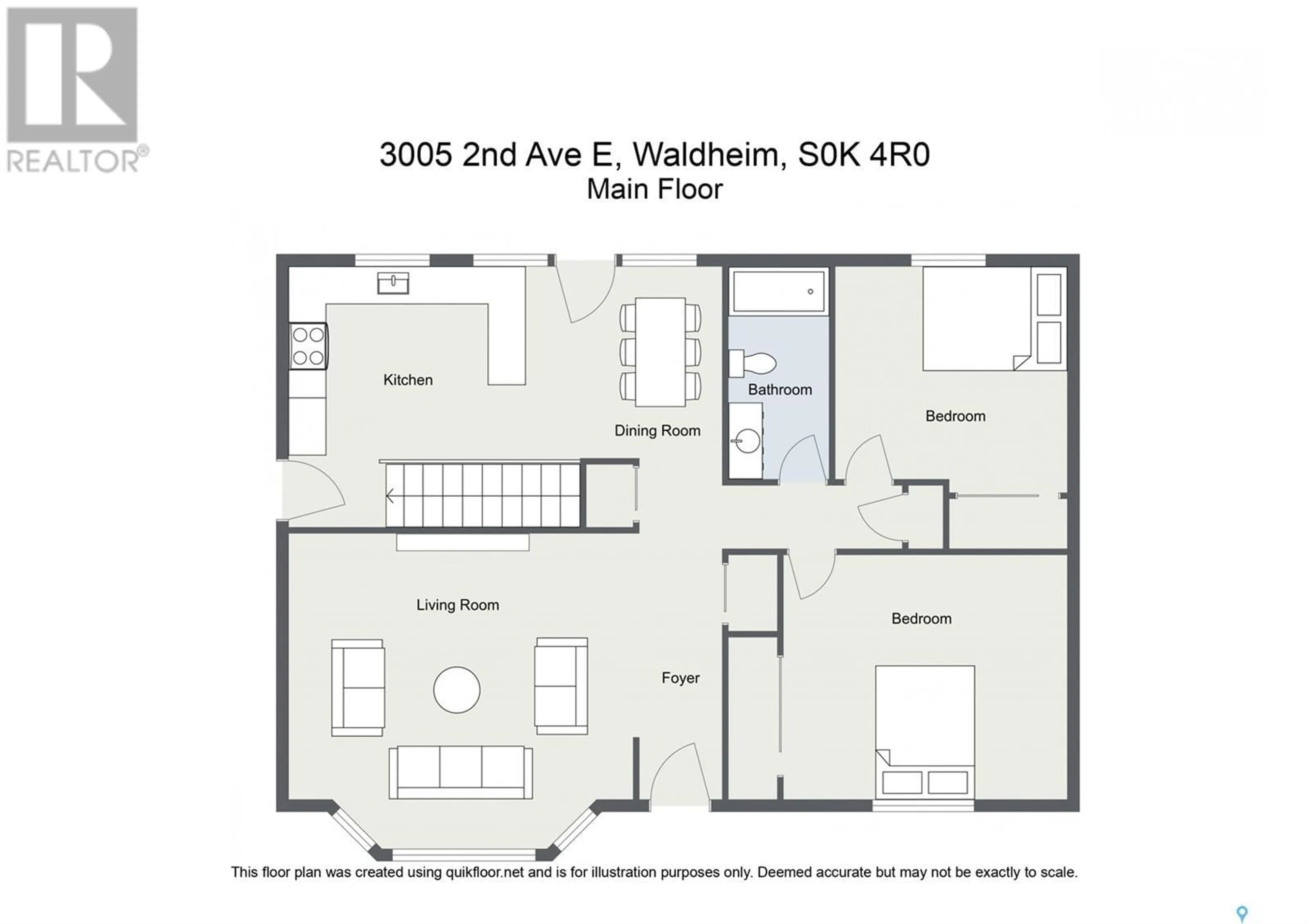 Floor plan for 3005 2ND AVENUE, Waldheim Saskatchewan S0K4R0
