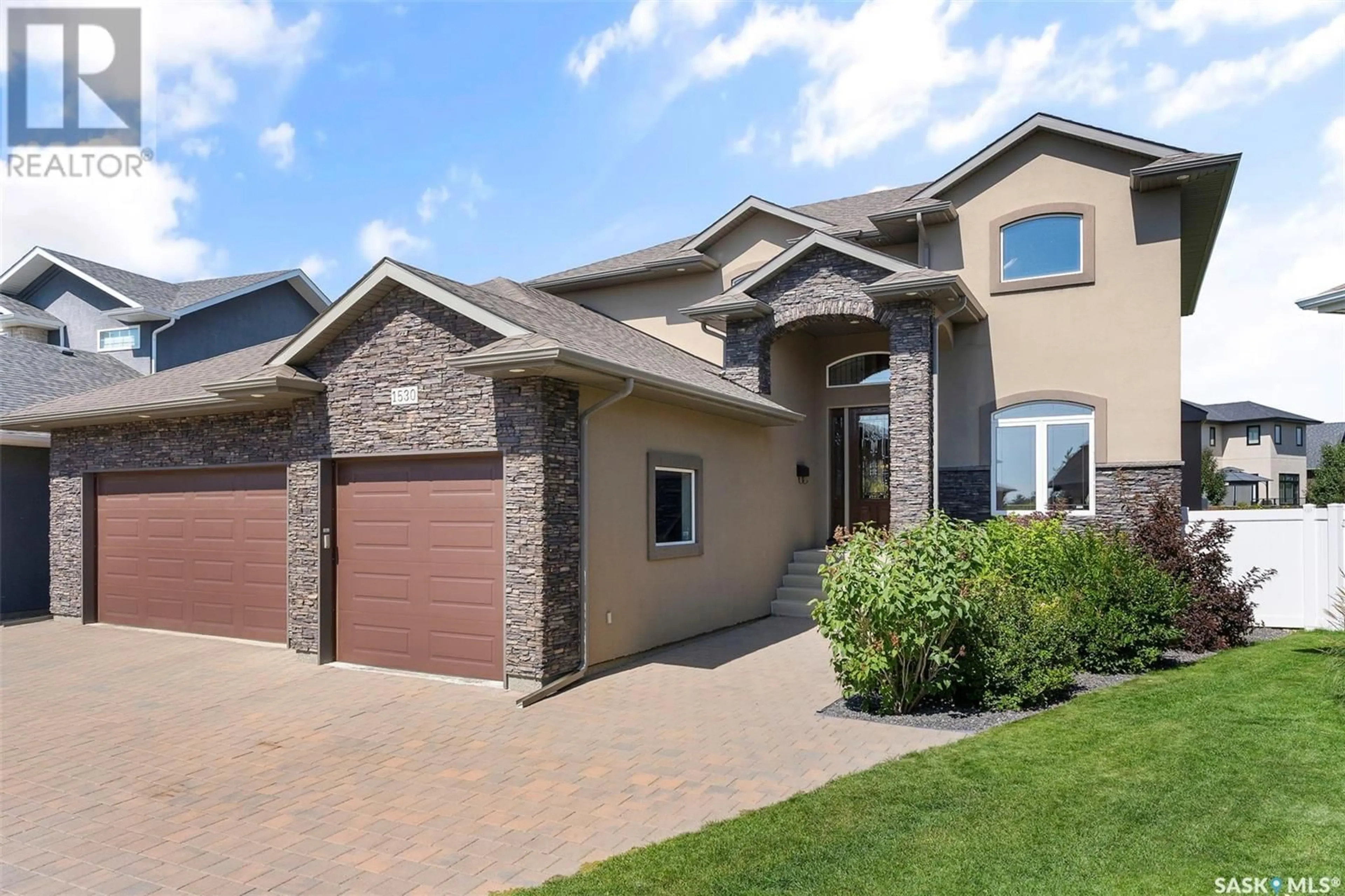 Home with brick exterior material, street for 1530 POHORECKY COURT, Saskatoon Saskatchewan S7S1N1