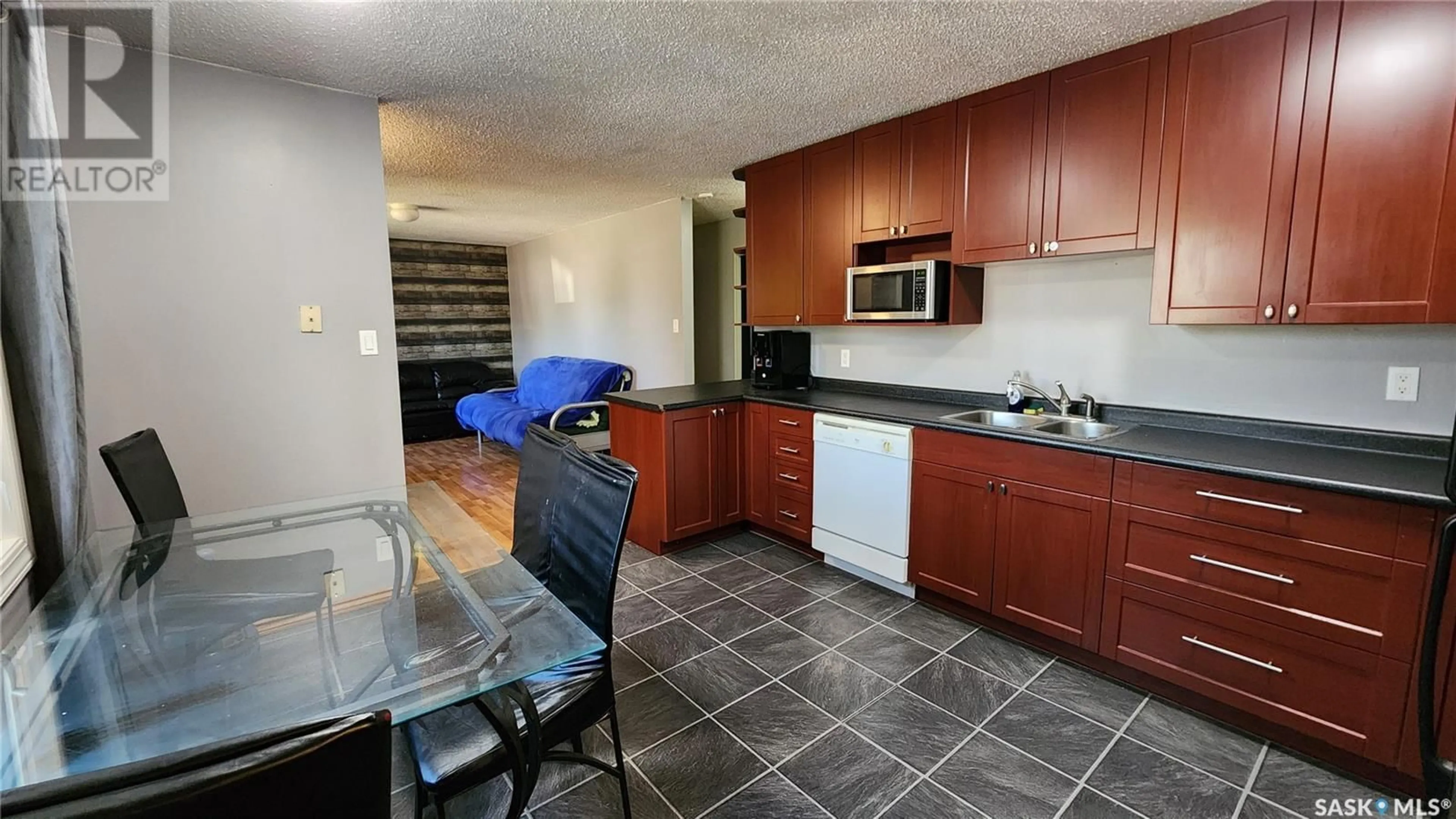 Standard kitchen, ceramic/tile floor for 1432 112TH STREET, North Battleford Saskatchewan S9A3B2