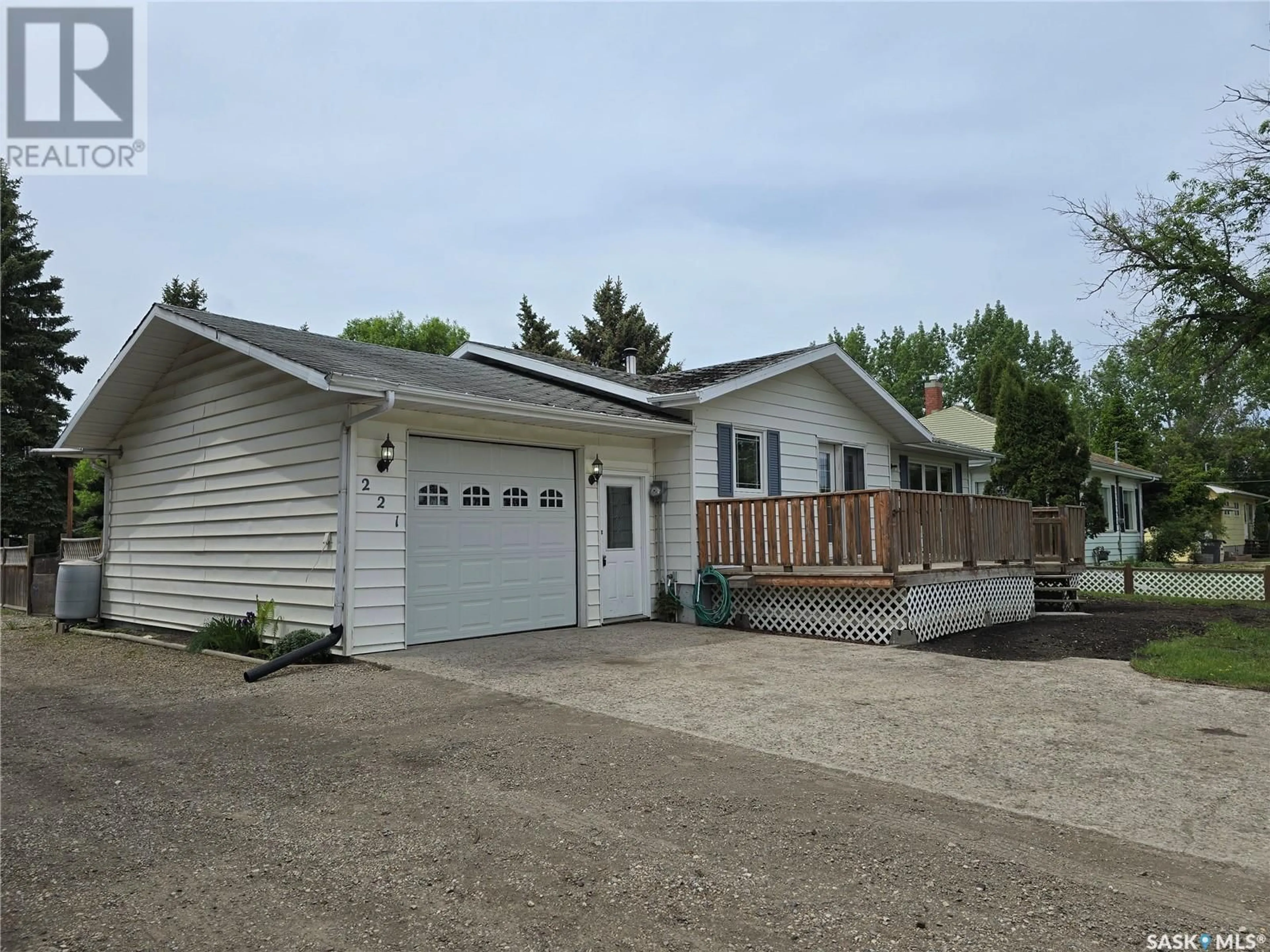 Home with vinyl exterior material, street for 221 POPLAR STREET, Wolseley Saskatchewan S0G5H0