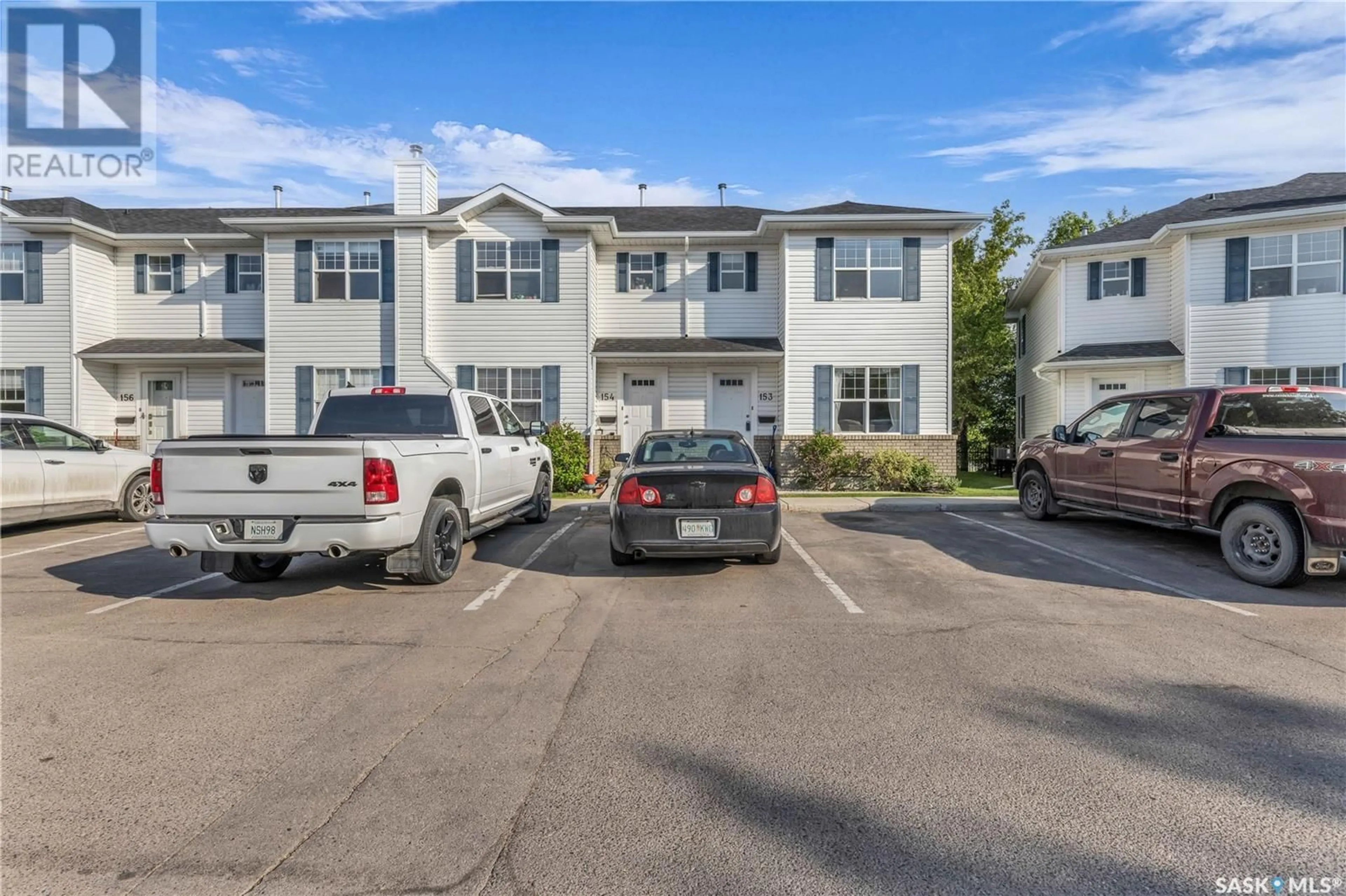 A pic from outside/outdoor area/front of a property/back of a property/a pic from drone, mountain view for 203 - 153 HEROLD TERRACE, Saskatoon Saskatchewan S7V1H8