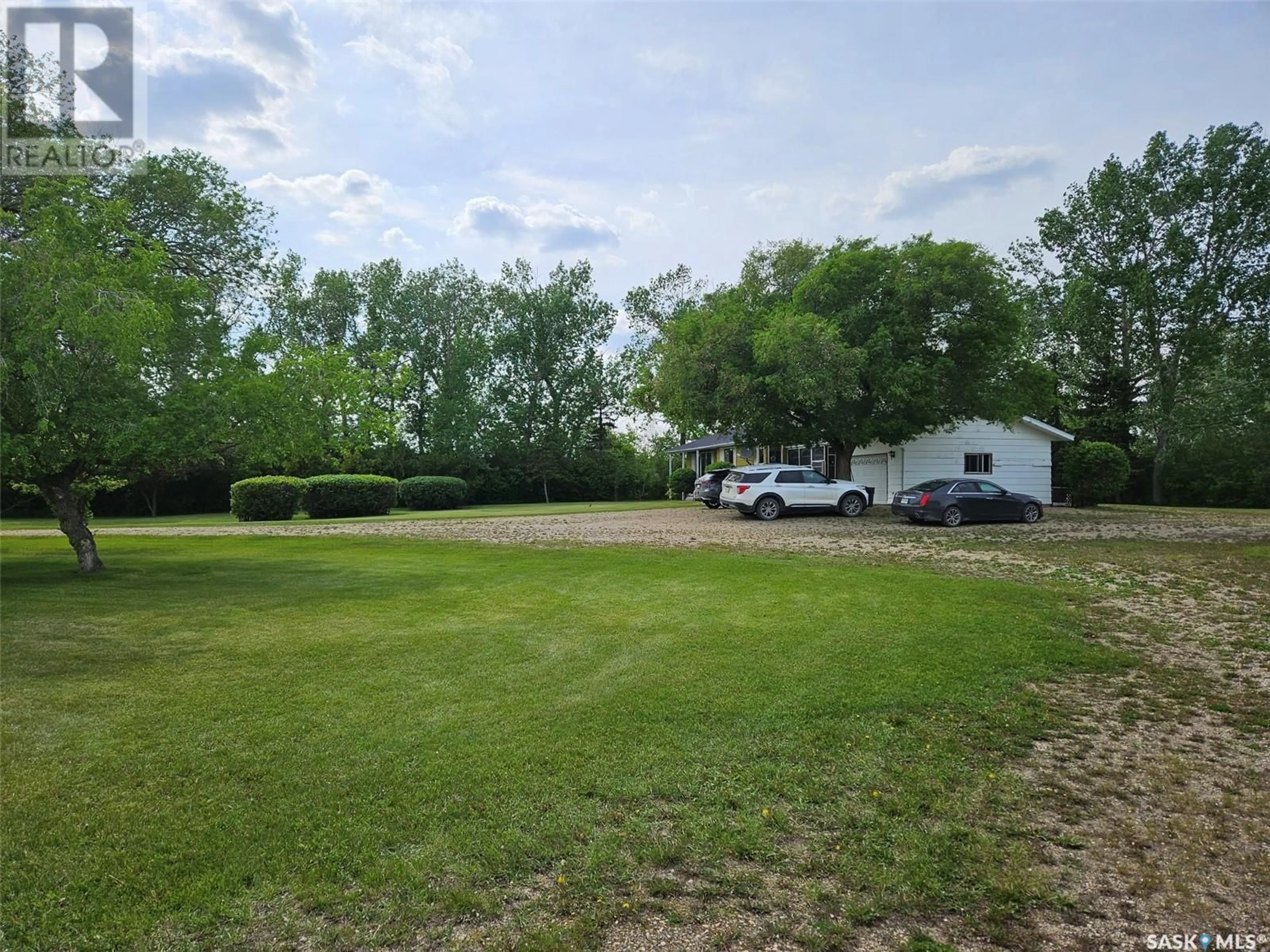 A pic from outside/outdoor area/front of a property/back of a property/a pic from drone, water/lake/river/ocean view for ACREAGE, Moose Creek Rm No. 33 Saskatchewan S0C0A0